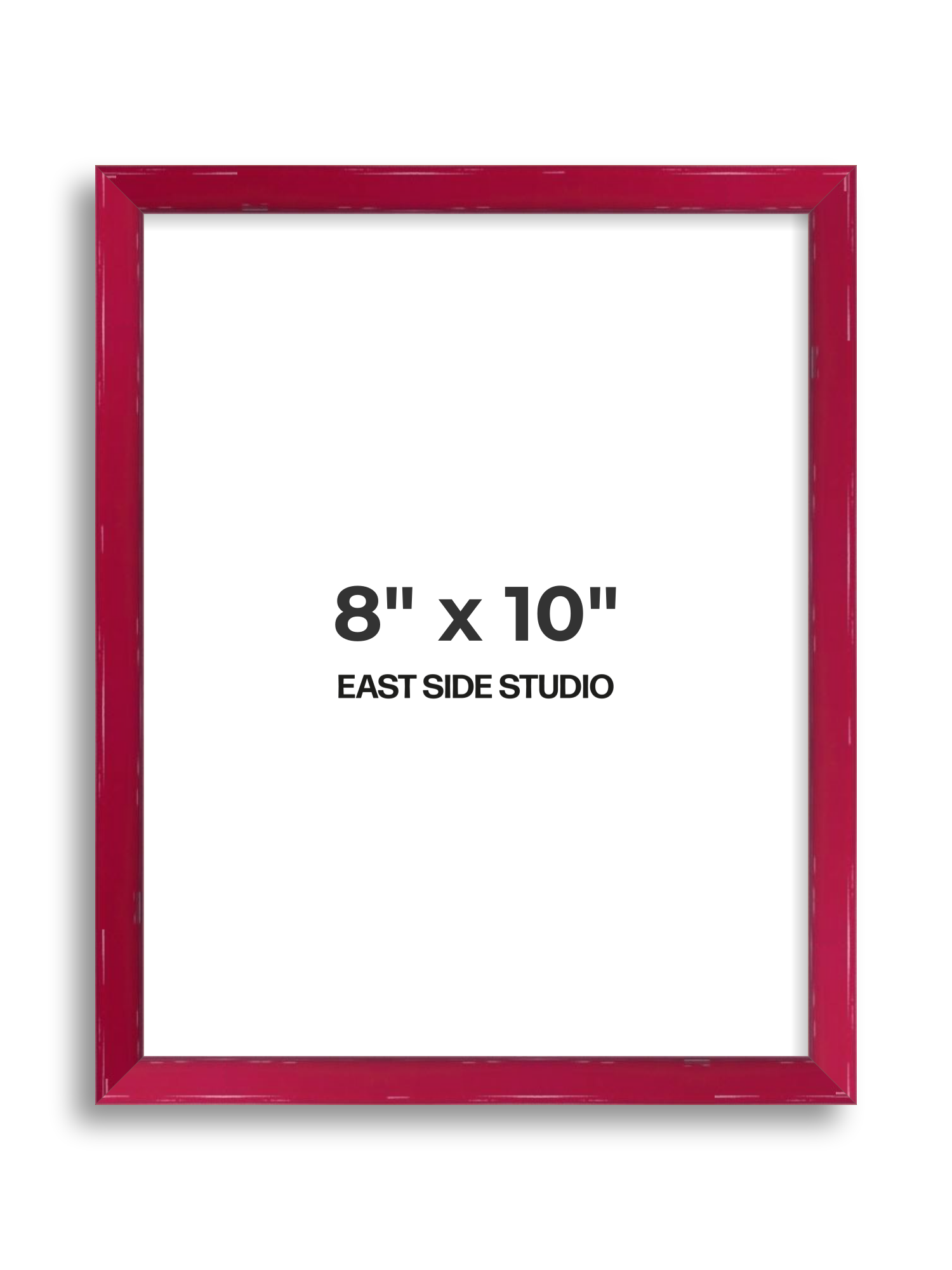 Crimson Red Gloss 8" x 10" picture frame