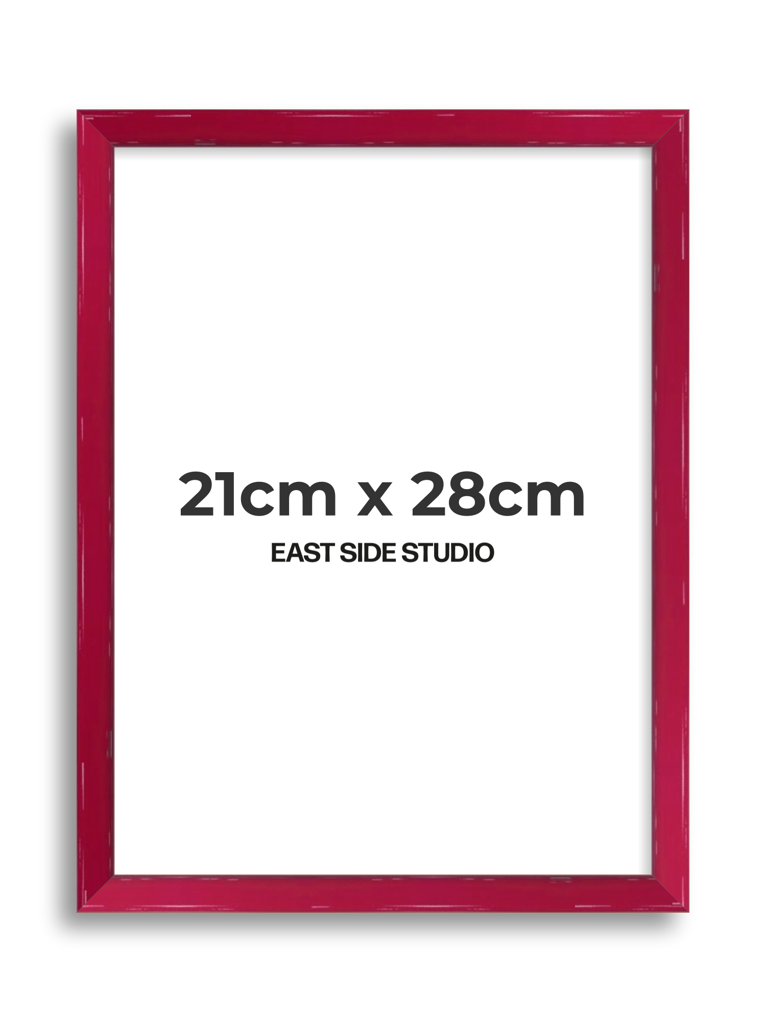 Crimson Red Gloss 21cm x 28cm picture frame
