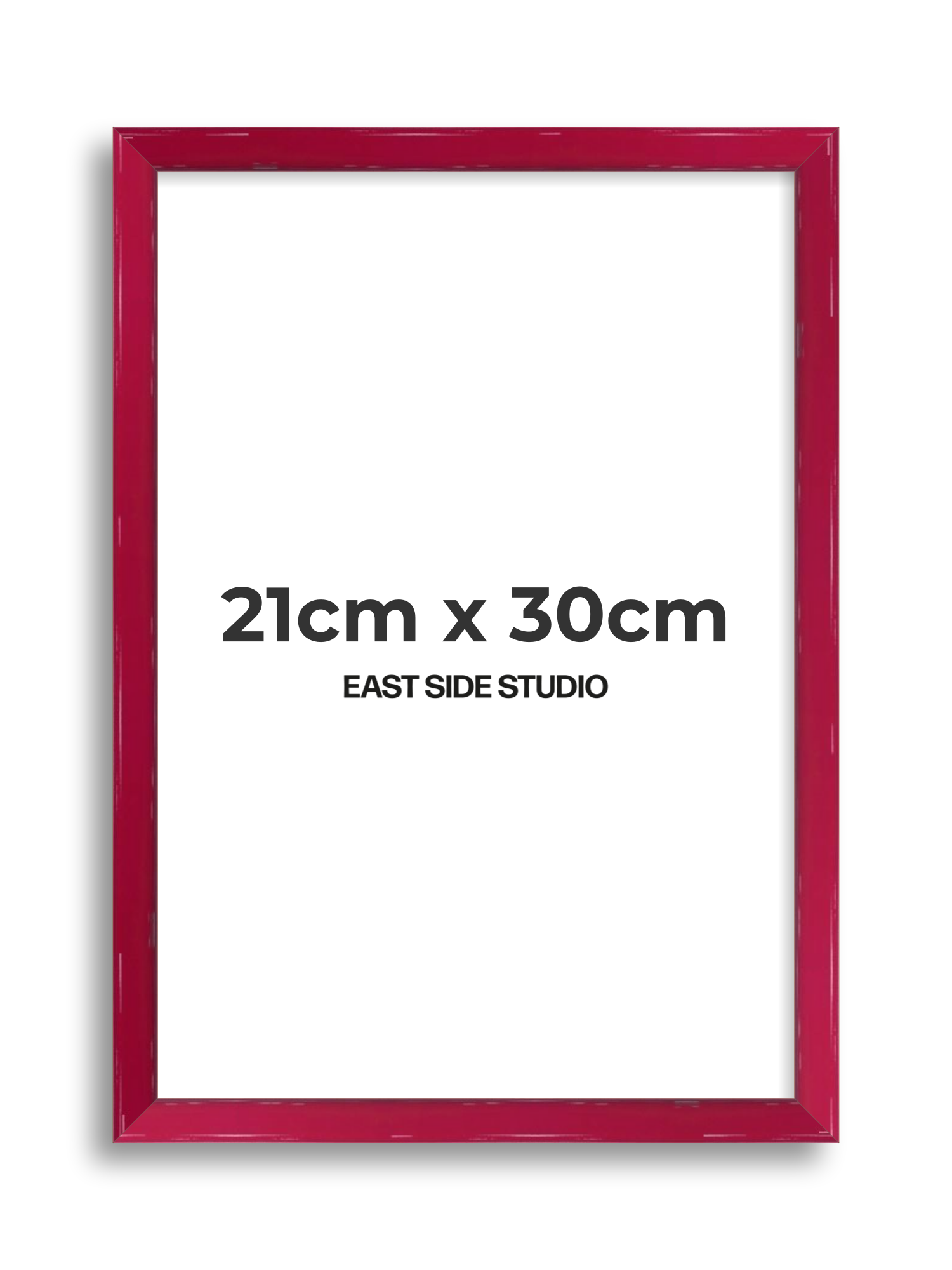 Crimson Red Gloss 21cm x 30cm picture frame