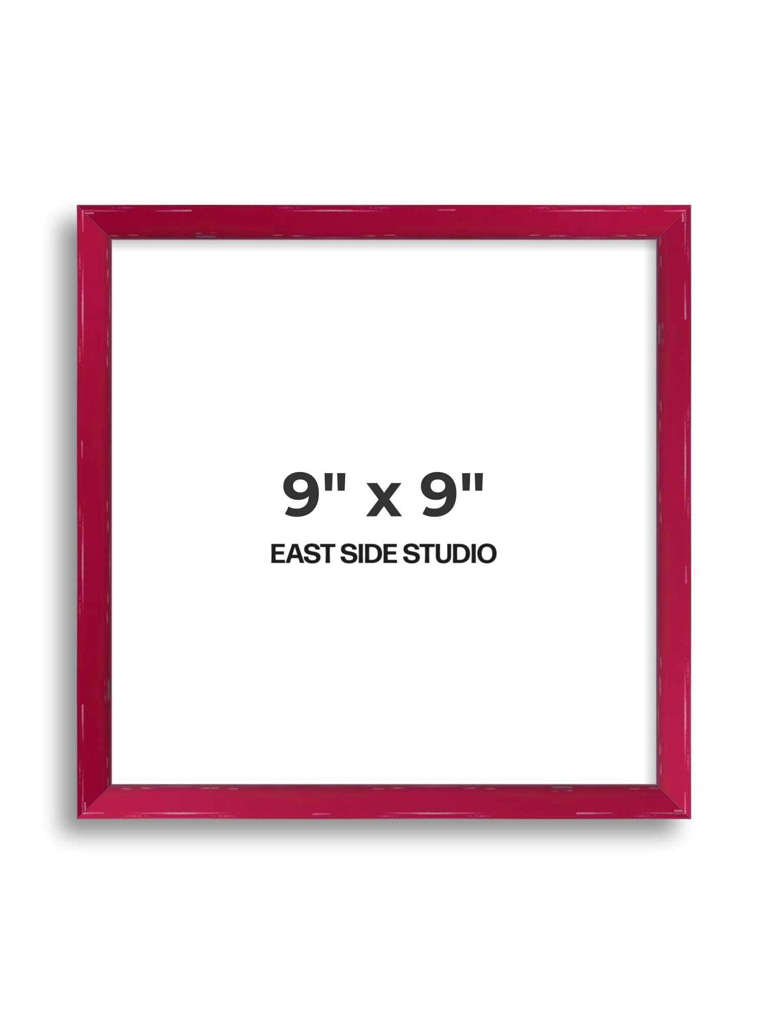 Crimson Red Gloss 9" x 9" picture frame