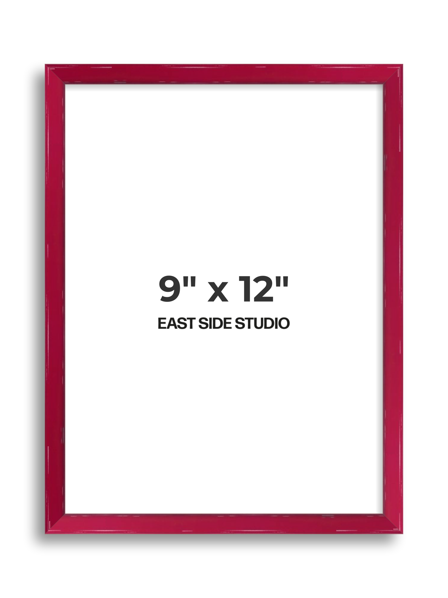 Crimson Red Gloss 9" x 12" picture frame