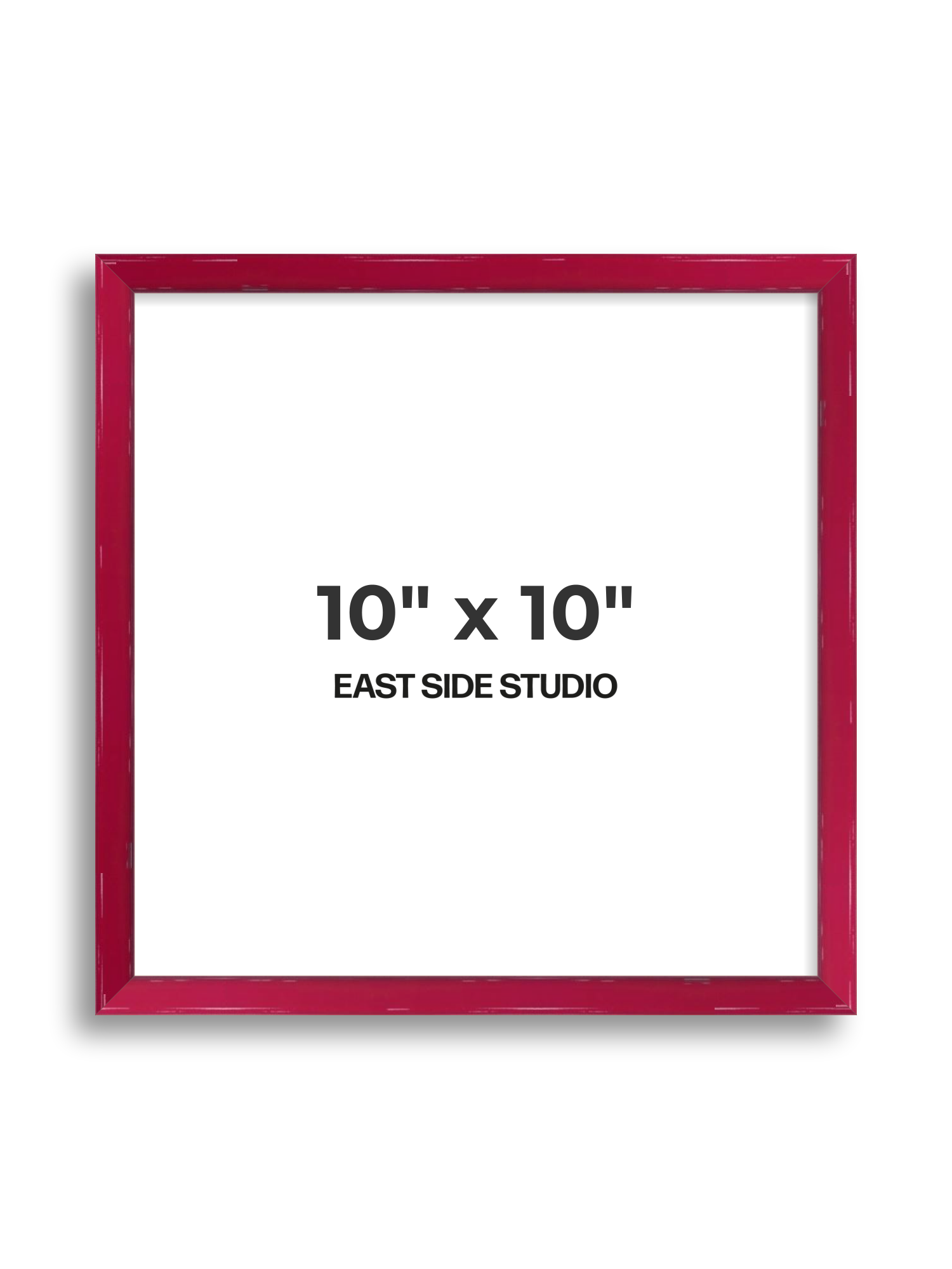 Crimson Red Gloss 10" x 10" picture frame