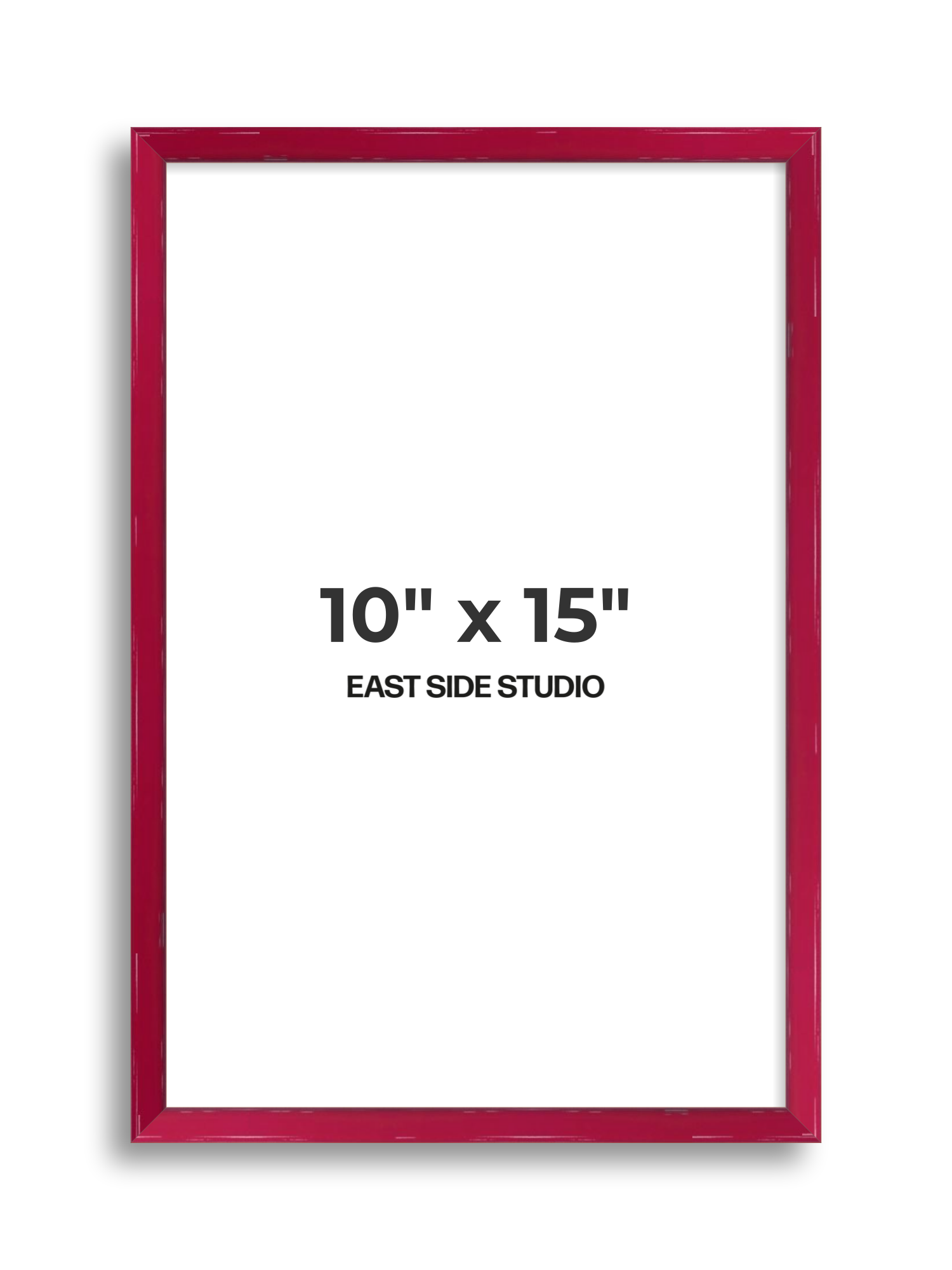 Crimson Red Gloss 10" x 15" picture frame
