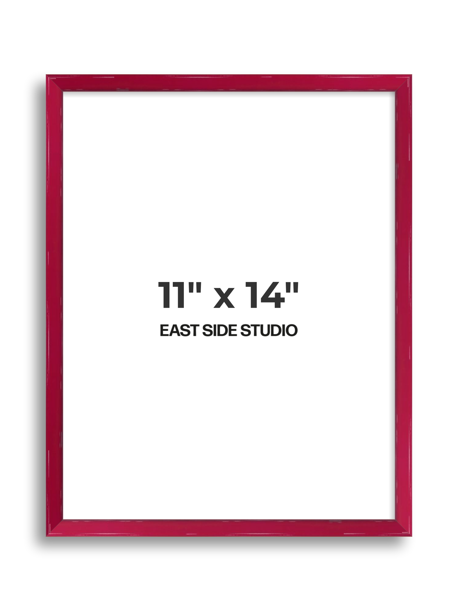 Crimson Red Gloss 11" x 14" picture frame