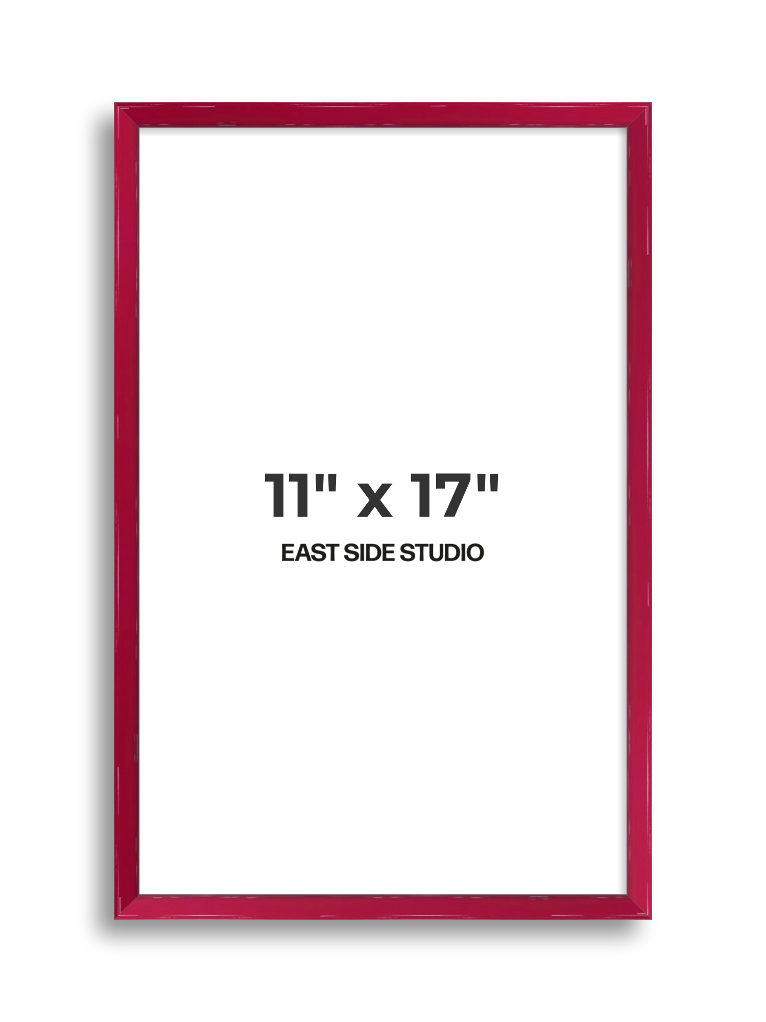Crimson Red Gloss 11" x 17" picture frame