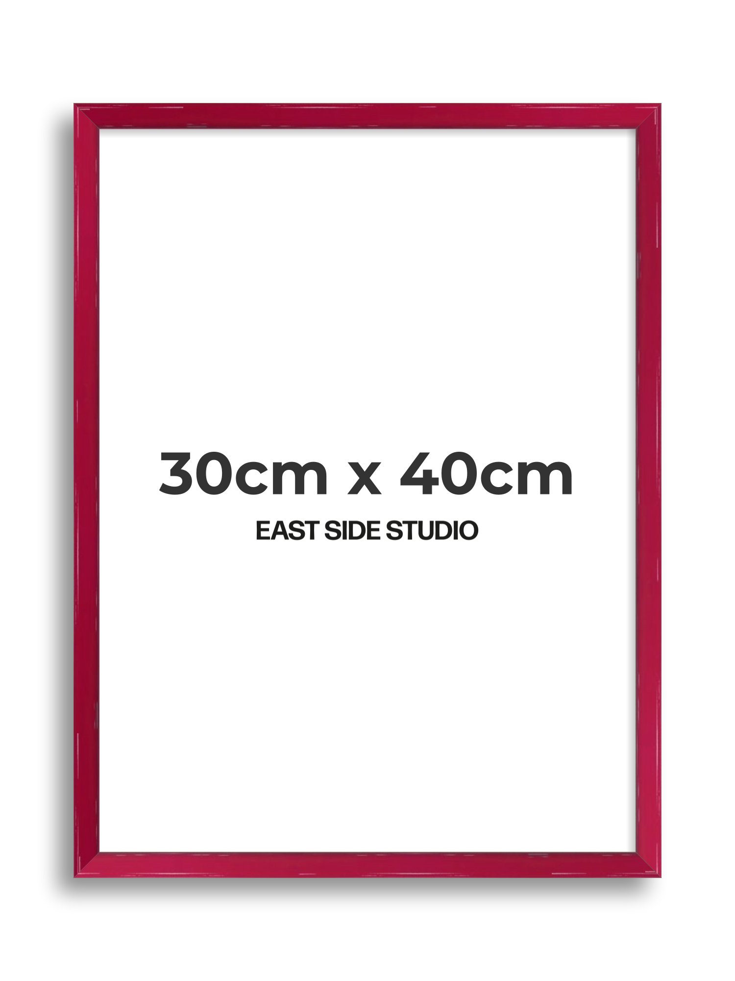 Crimson Red Gloss 30cm x 40cm picture frame