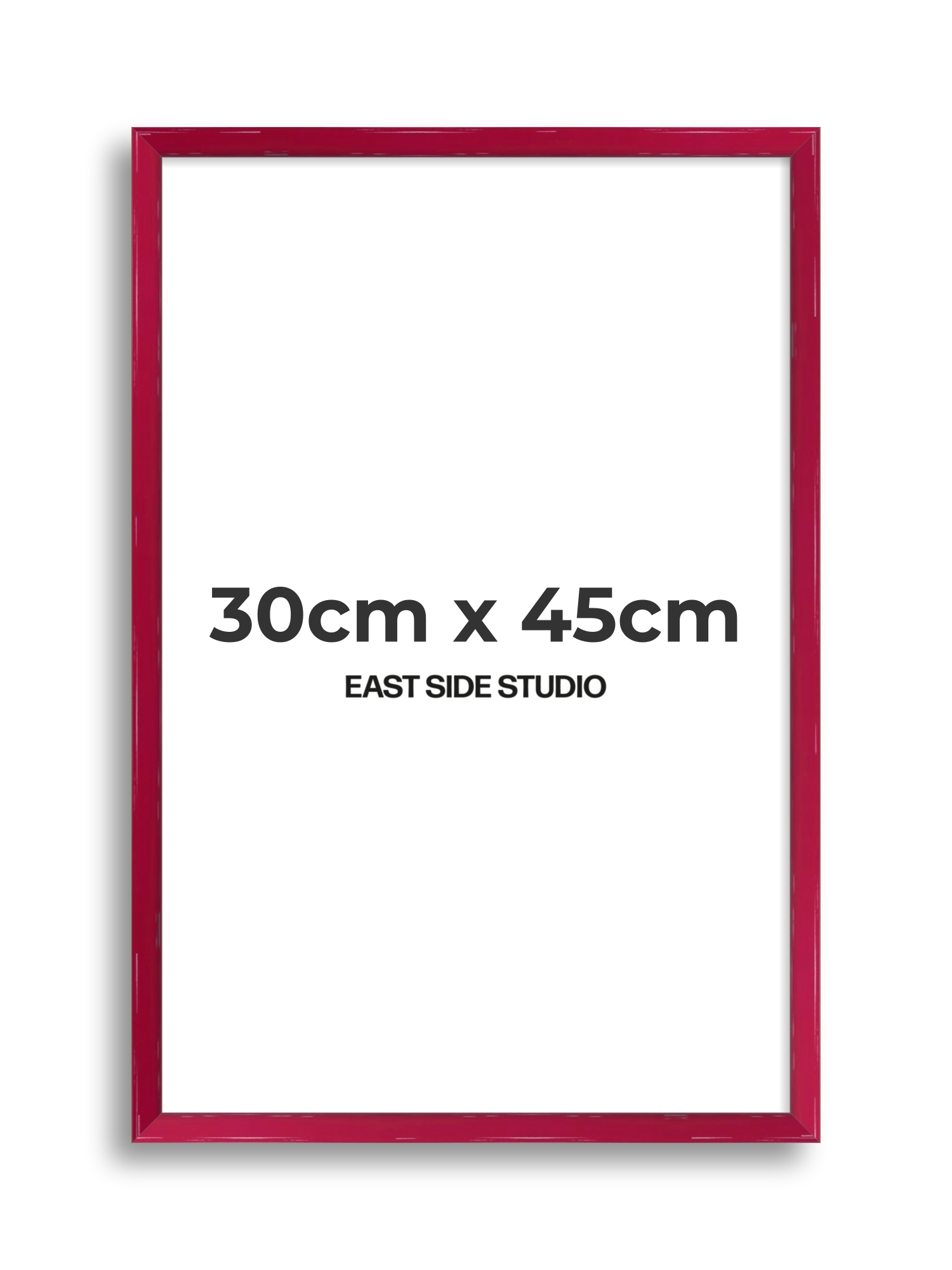 Crimson Red Gloss 30cm x 45cm picture frame