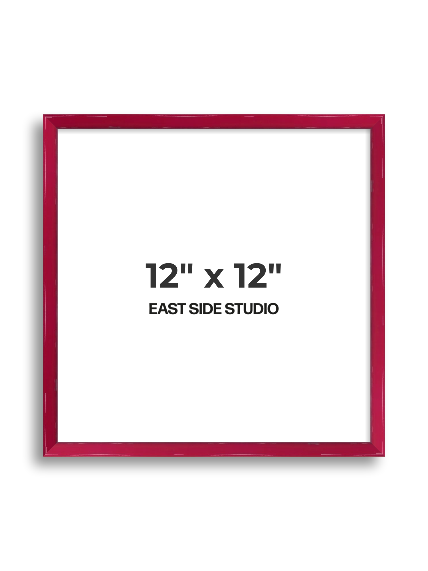 Crimson Red Gloss 12" x 12" picture frame