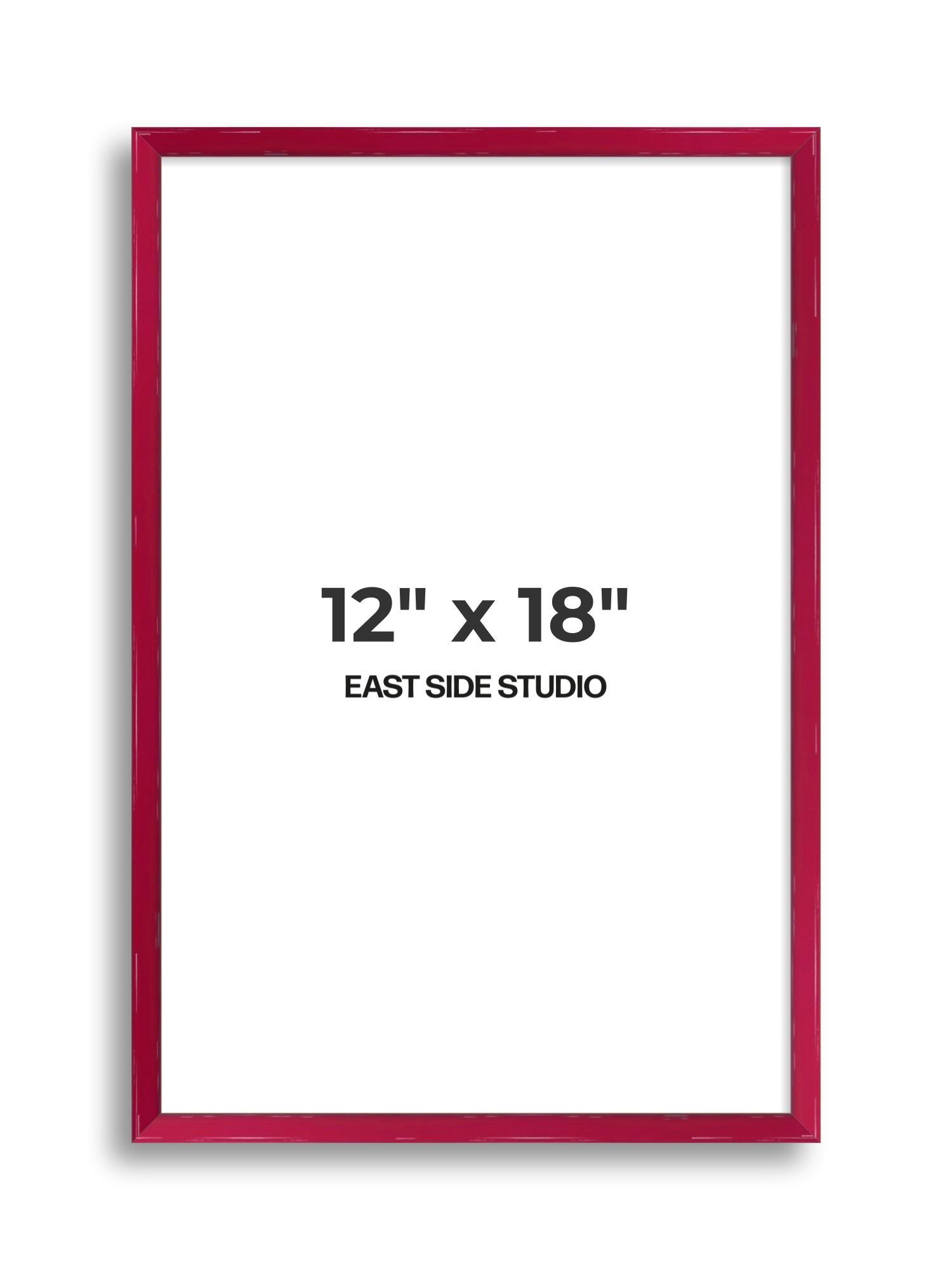 Crimson Red Gloss 12" x 18" picture frame