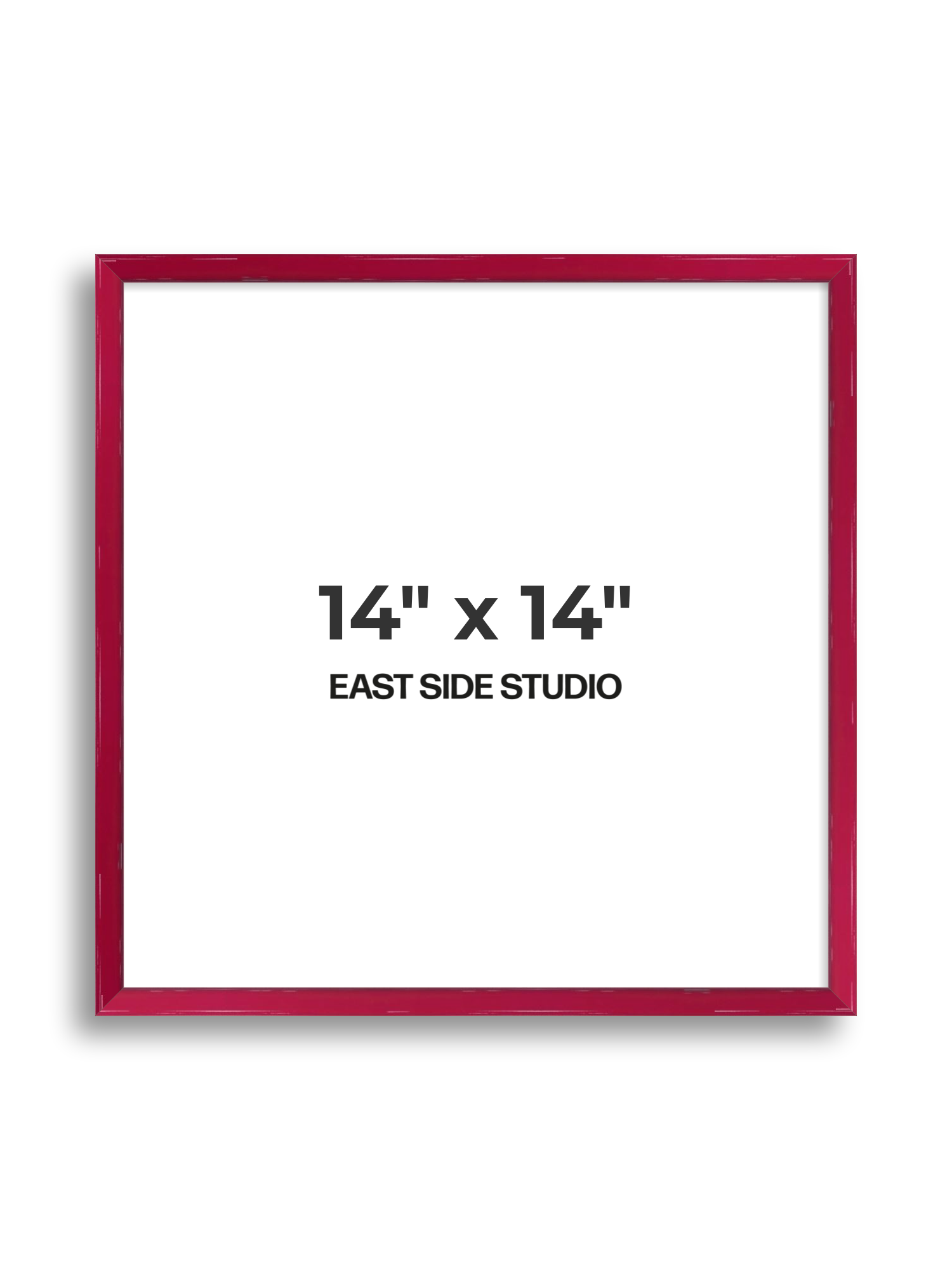 Crimson Red Gloss 14" x 14" picture frame