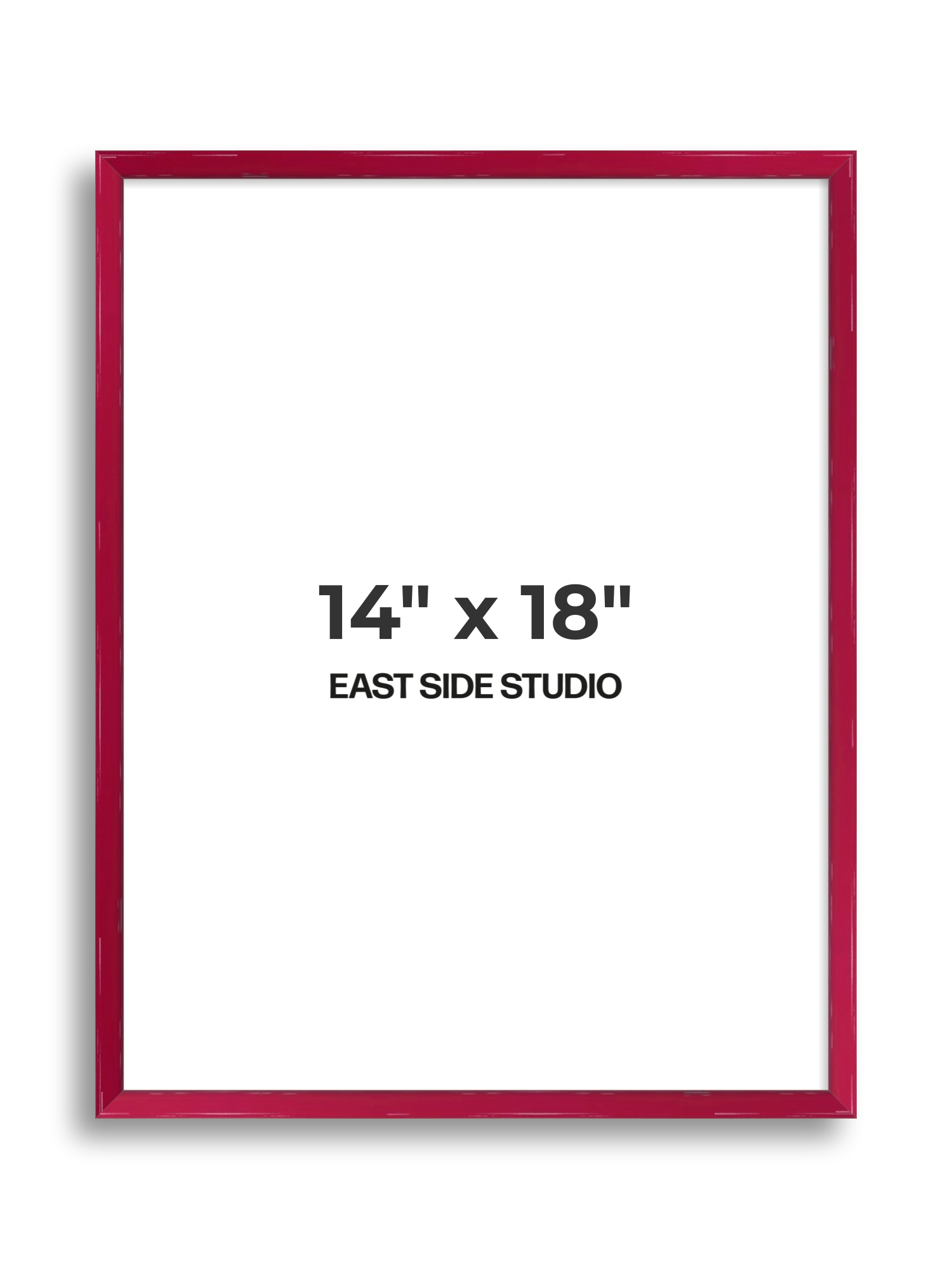 Crimson Red Gloss 14" x 18" picture frame