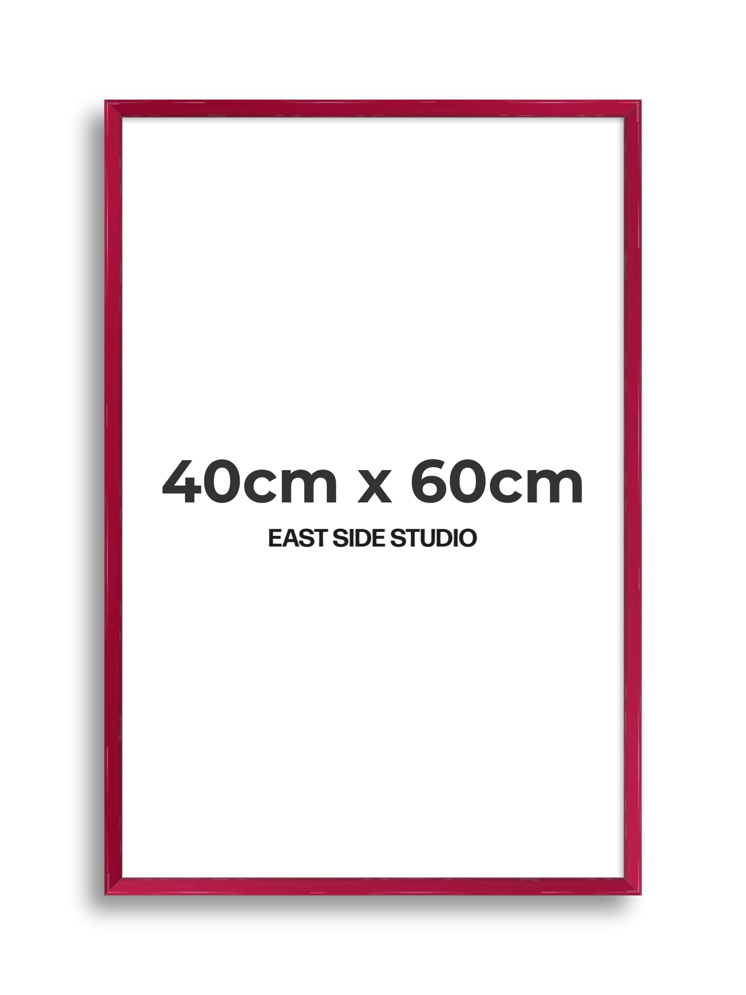Crimson Red Gloss 40cm x 60cm picture frame