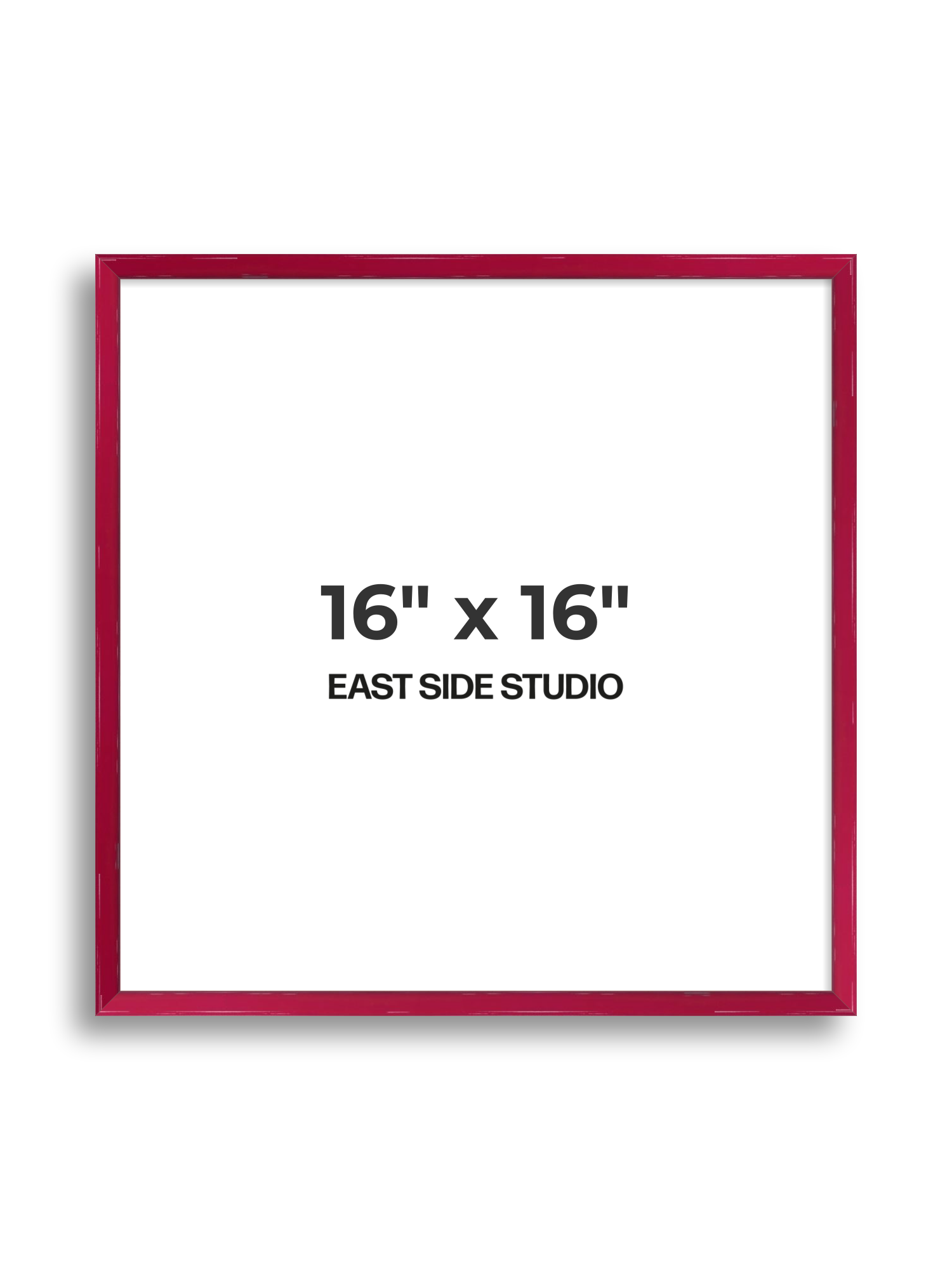 Crimson Red Gloss 16" x 16" picture frame