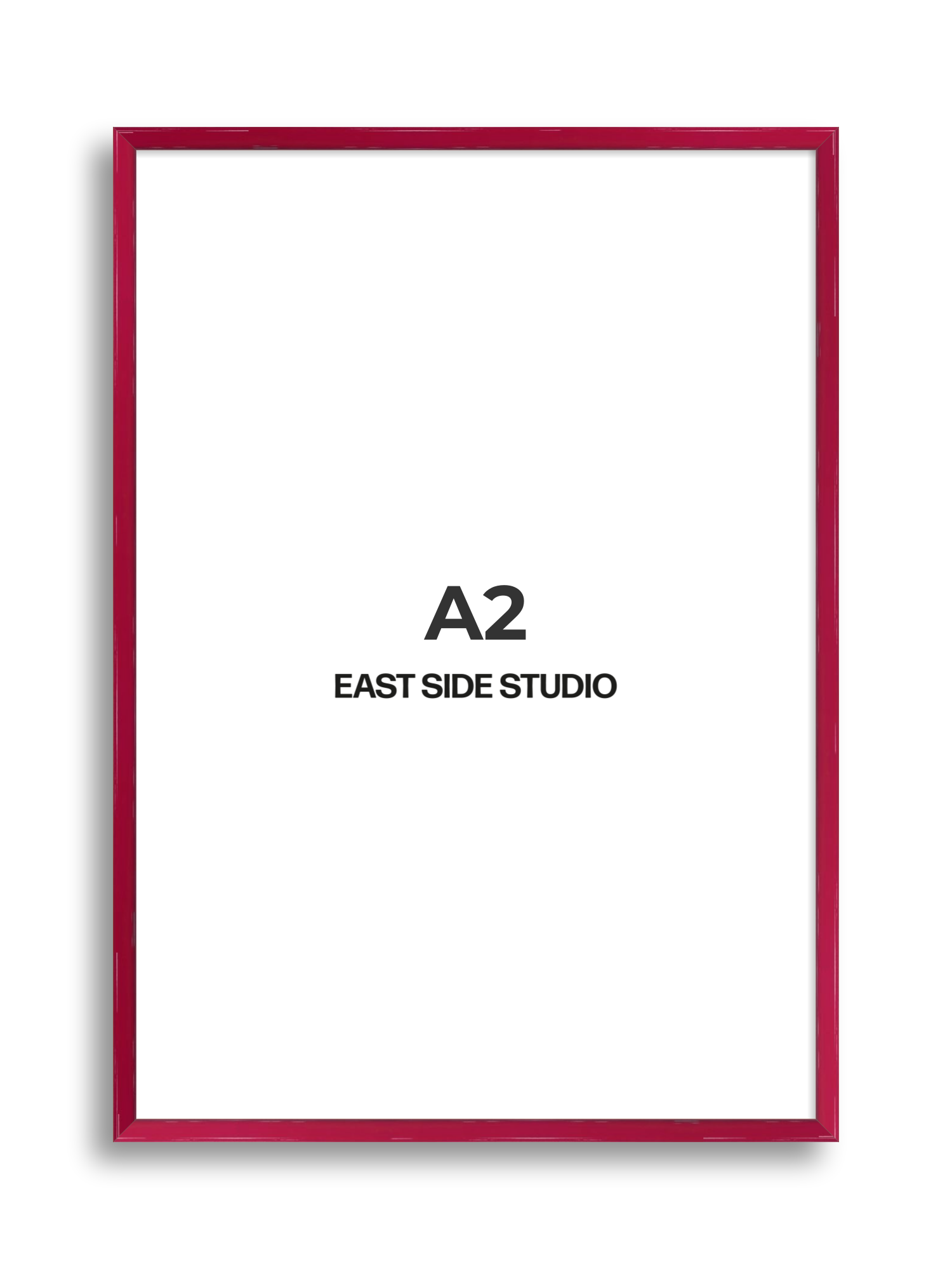 Crimson Red Gloss A2 picture frame