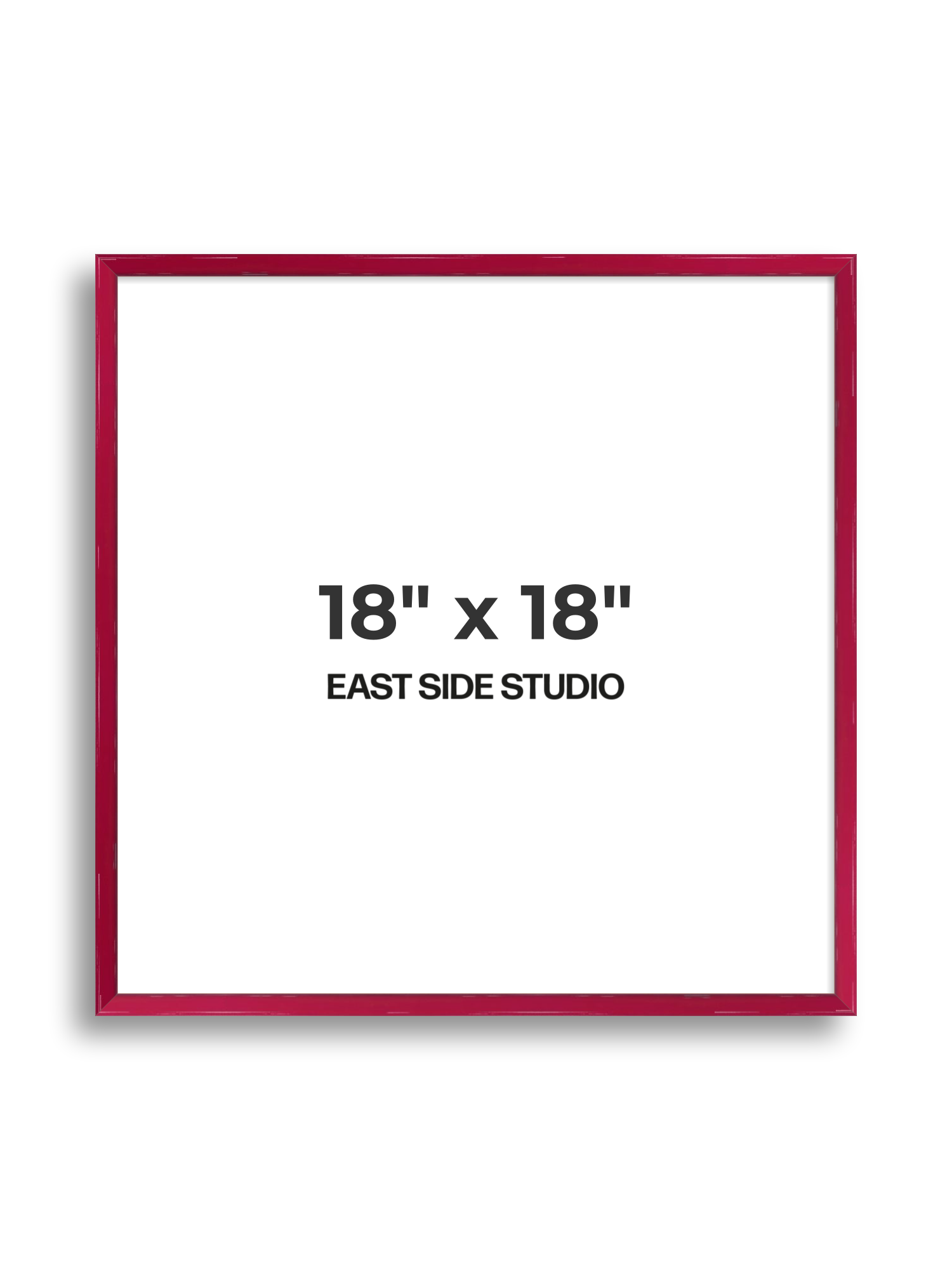 Crimson Red Gloss 18" x 18" picture frame