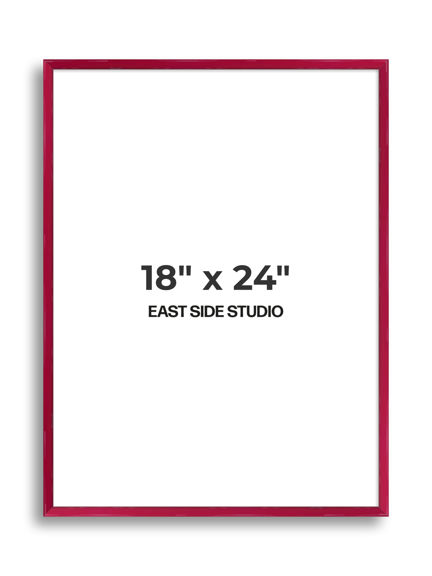 Crimson Red Gloss 18" x 24" picture frame