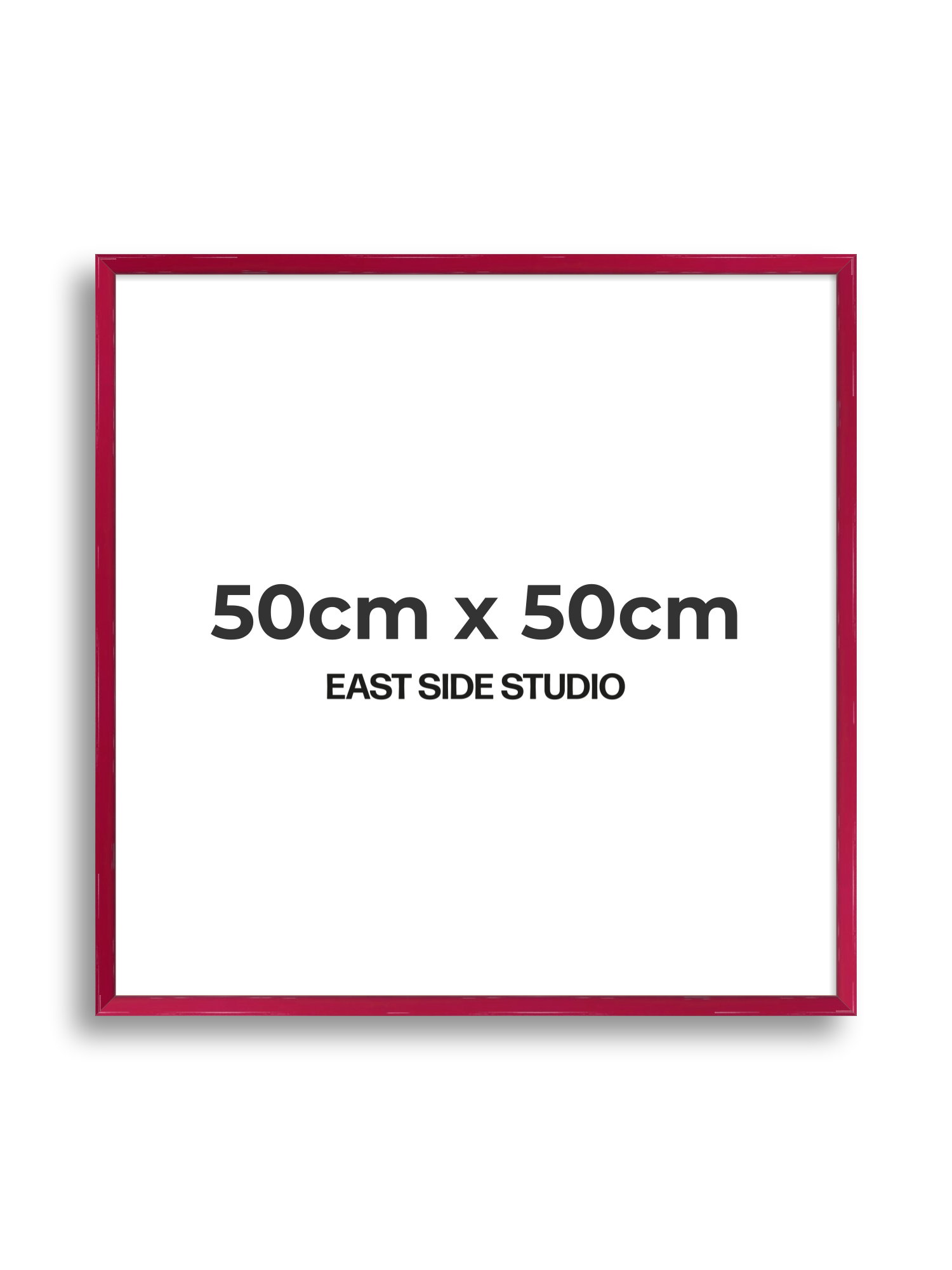 Crimson Red Gloss 50cm x 50cm picture frame