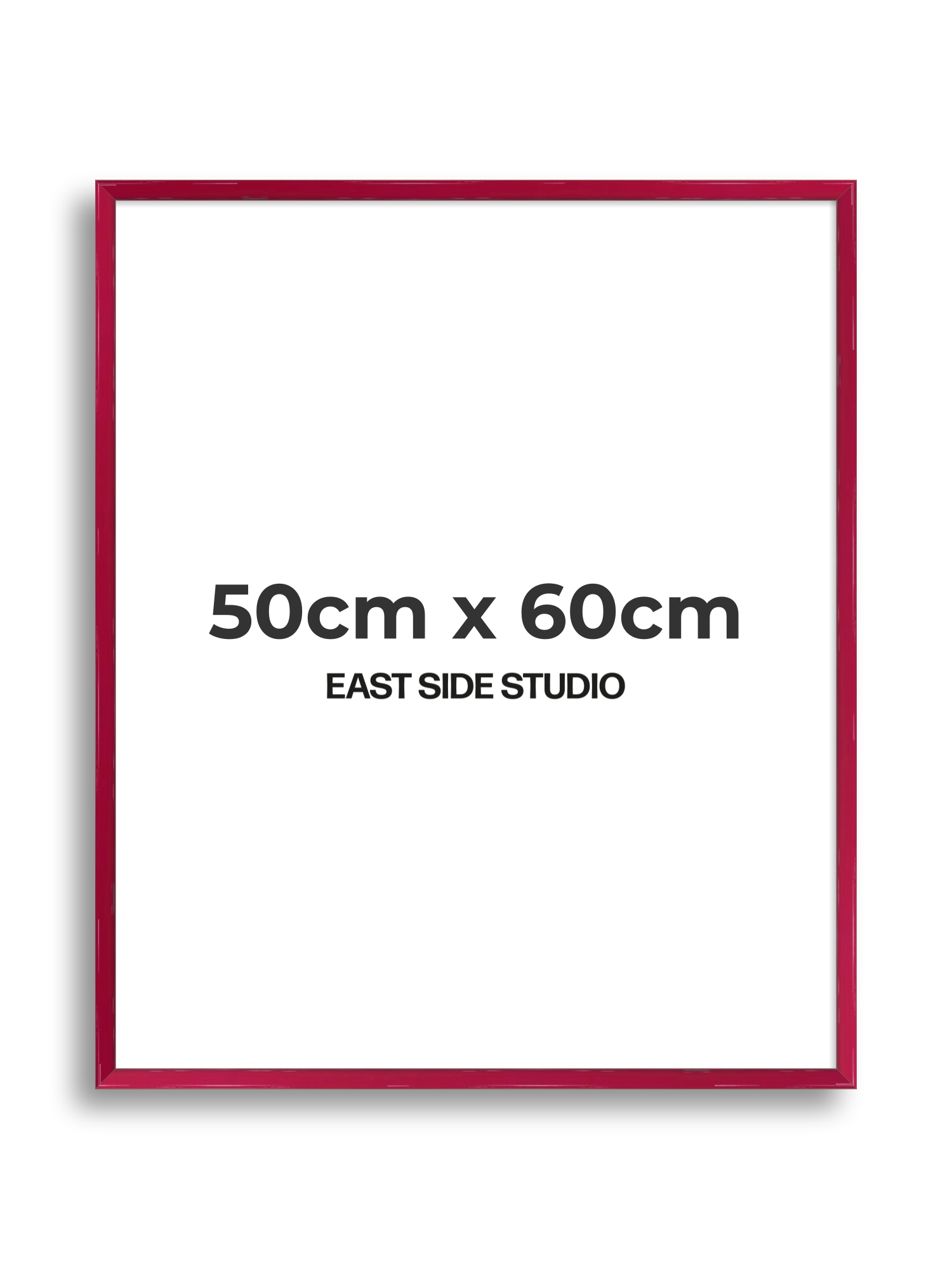 Crimson Red Gloss 50cm x 60cm picture frame
