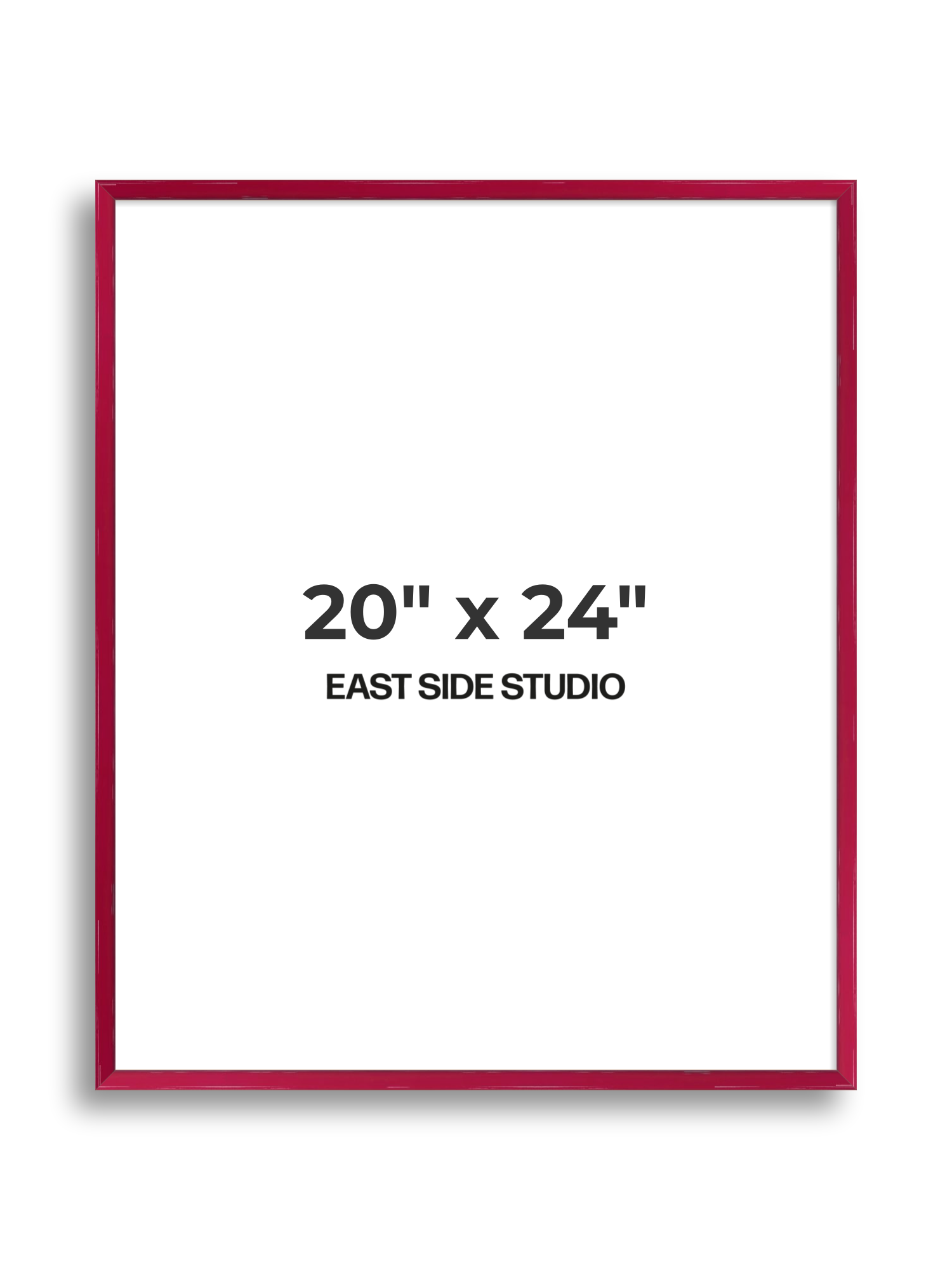 Crimson Red Gloss 20" x 24" picture frame