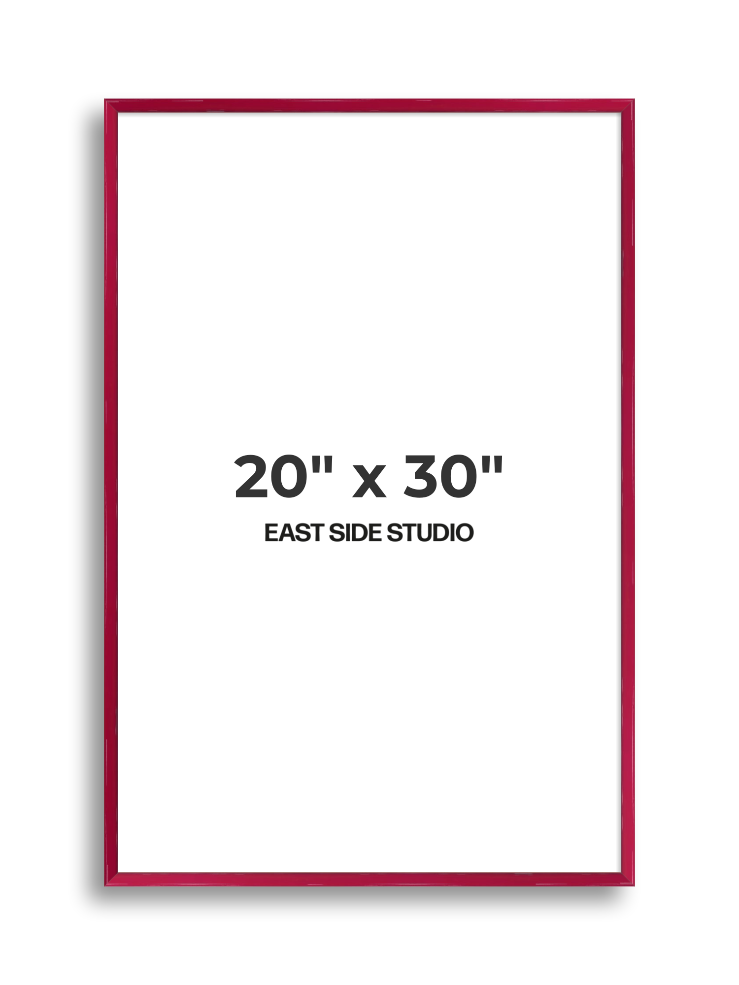 Crimson Red Gloss 20" x 30" picture frame