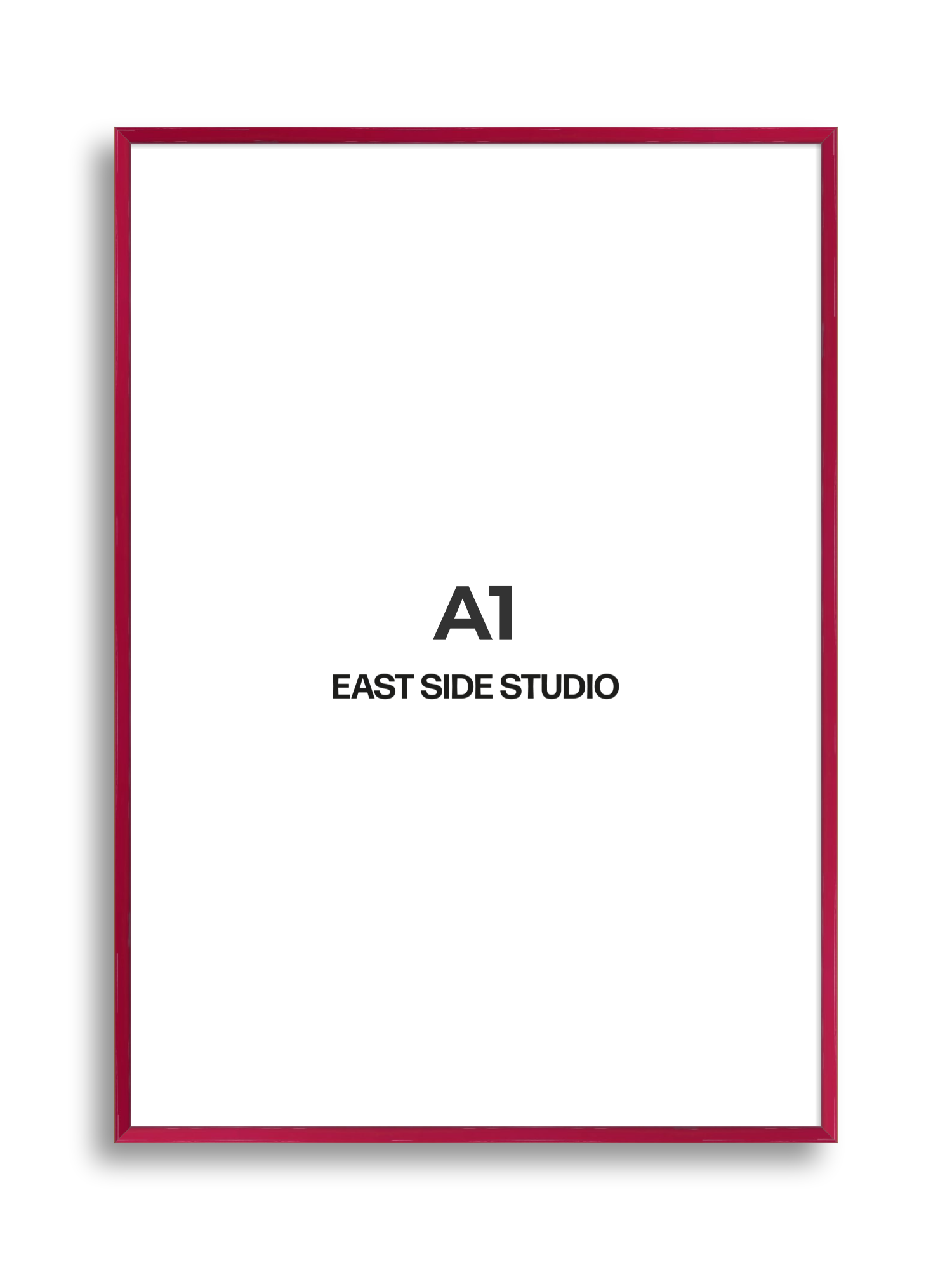 Crimson Red Gloss A1 picture frame