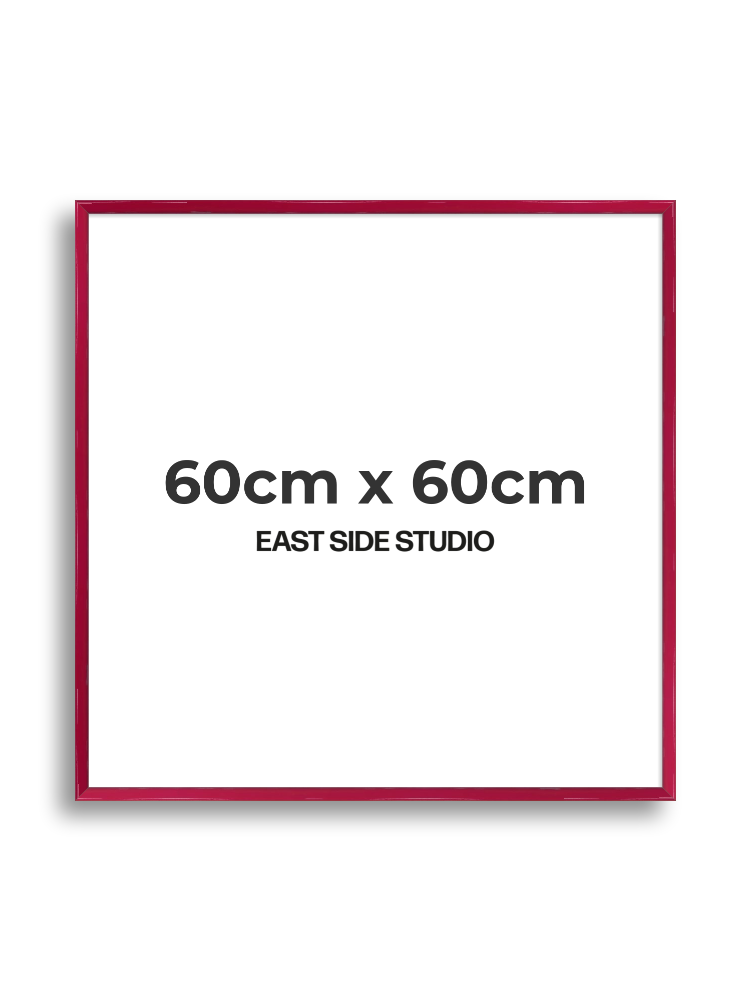 Crimson Red Gloss 60cm x 60cm picture frame