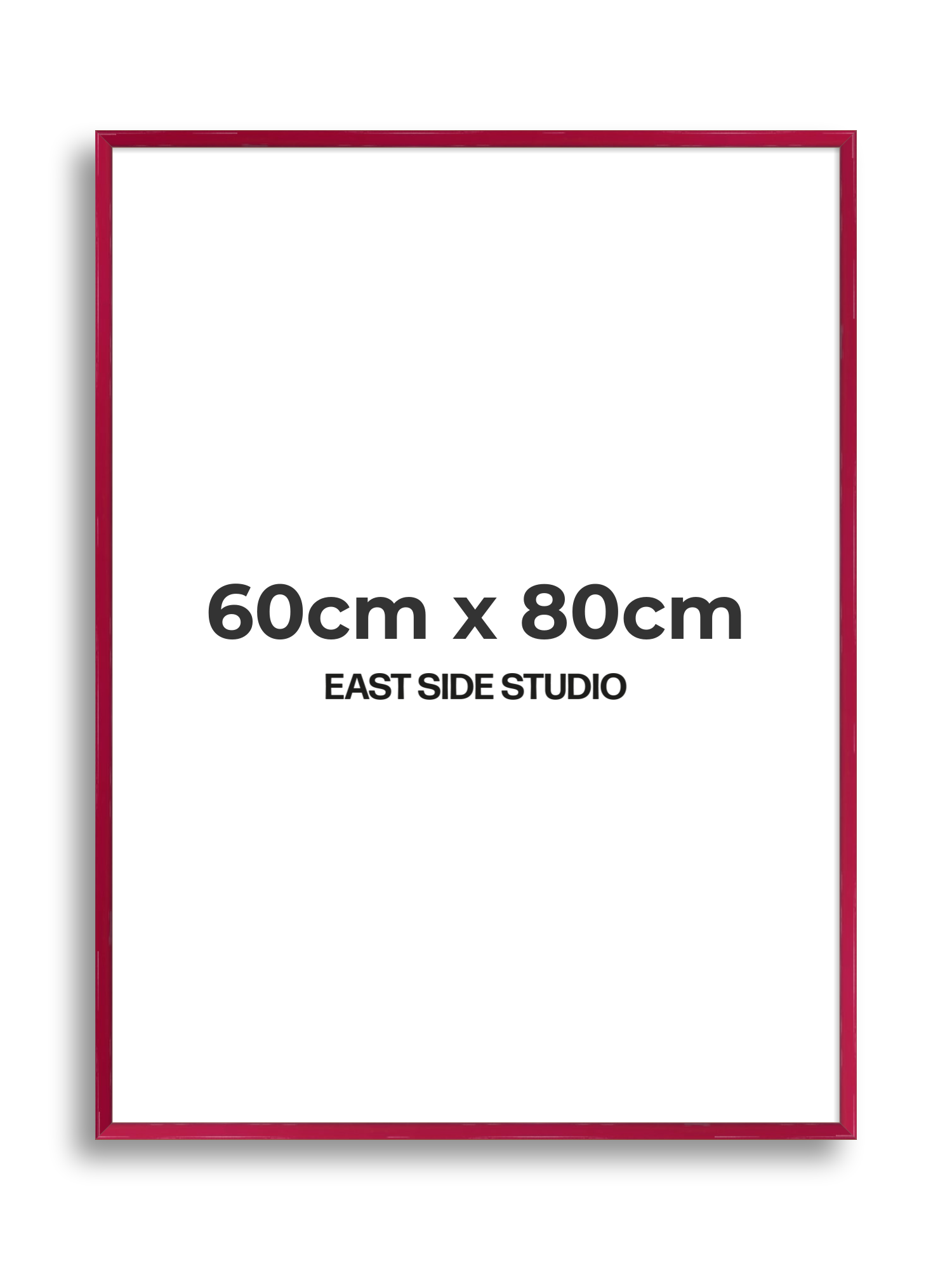 Crimson Red Gloss 60cm x 80cm picture frame