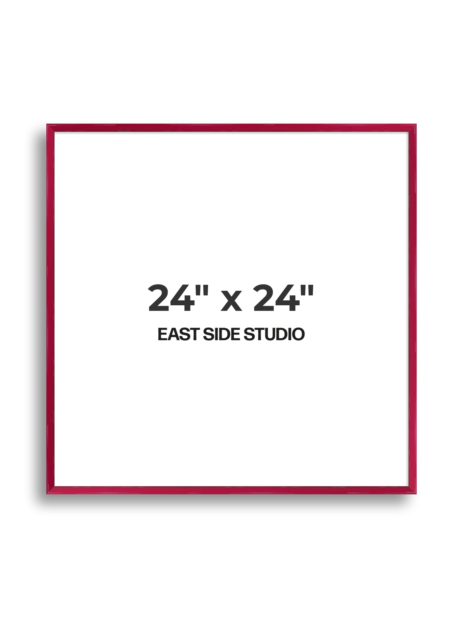 Crimson Red Gloss 24" x 24" picture frame