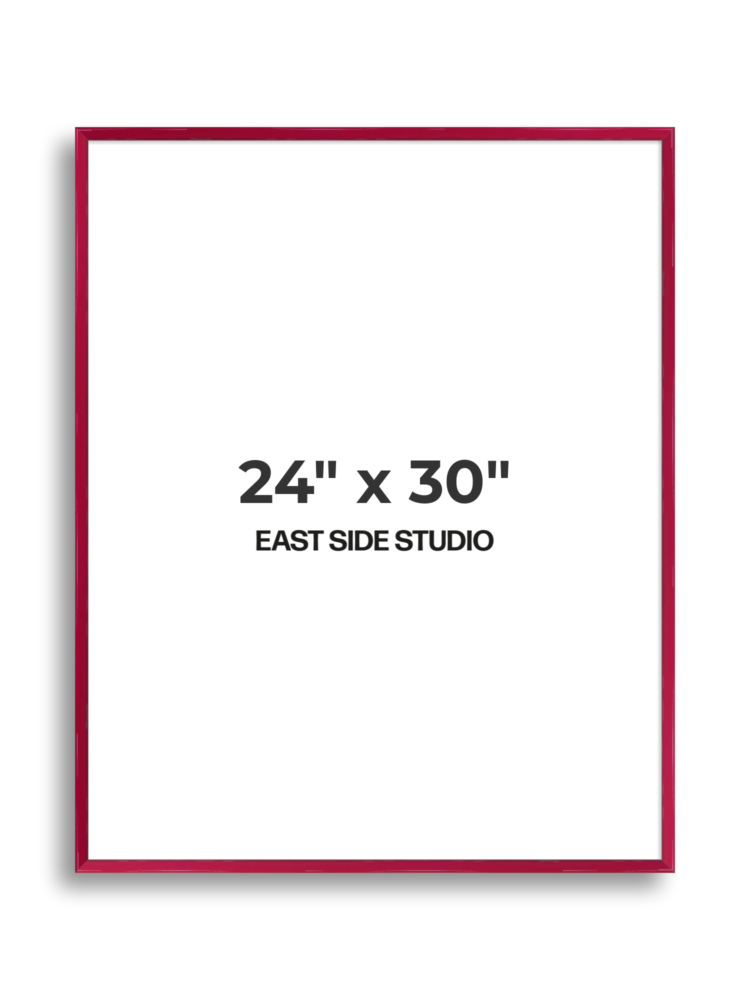 Crimson Red Gloss 24" x 30" picture frame
