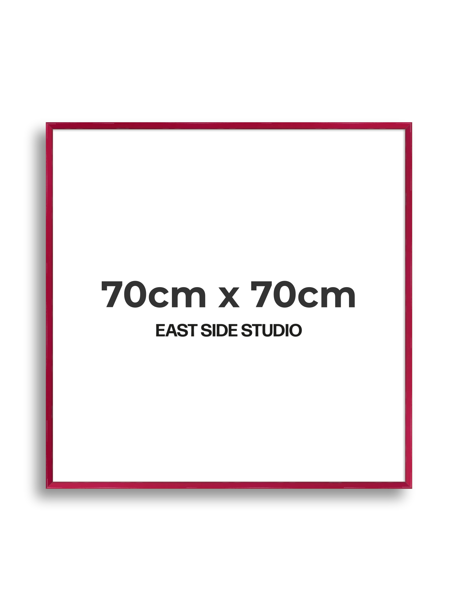 Crimson Red Gloss 70cm x 70cm picture frame