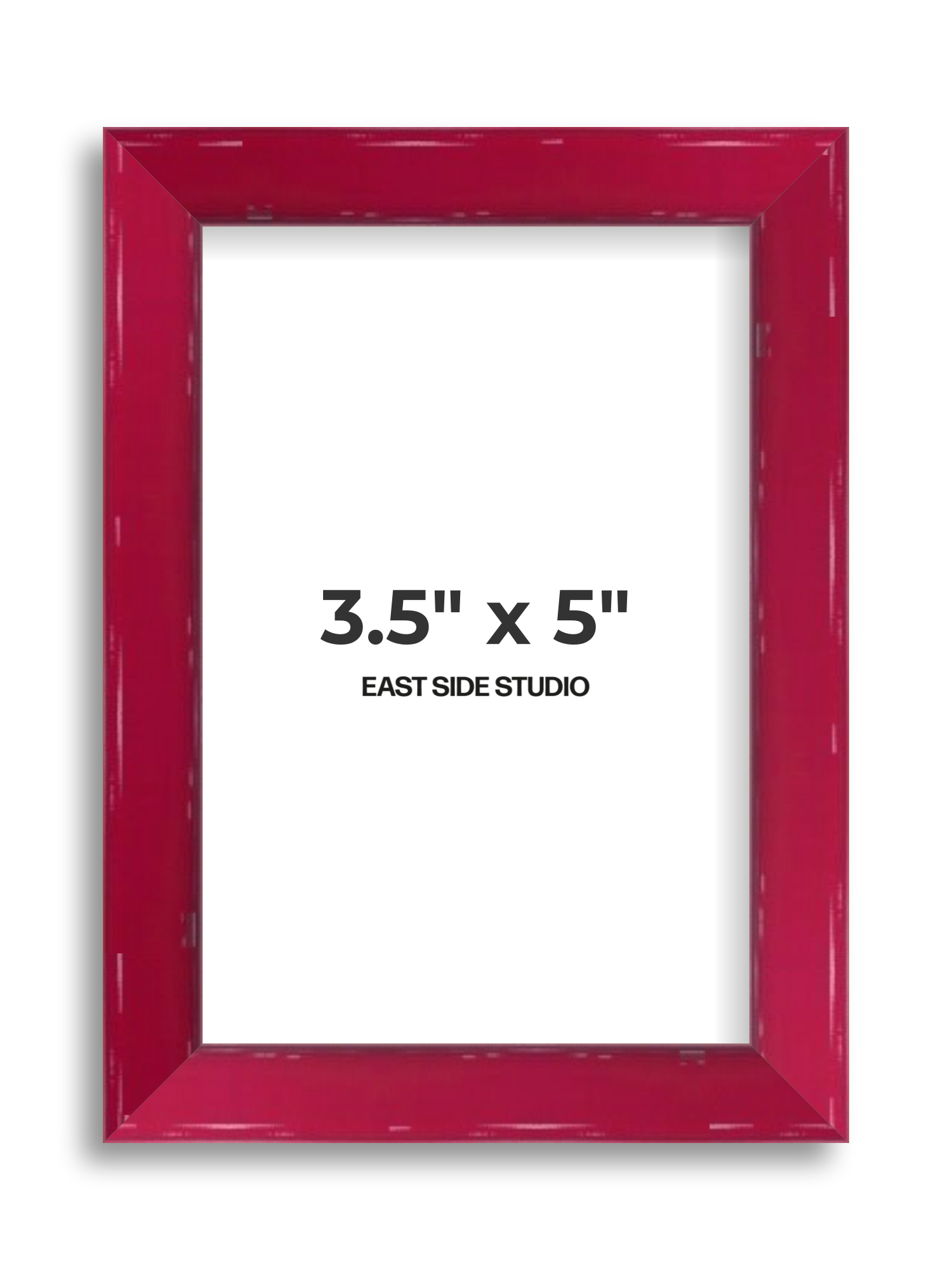 Crimson Red Gloss 3.5" x 5" picture frame
