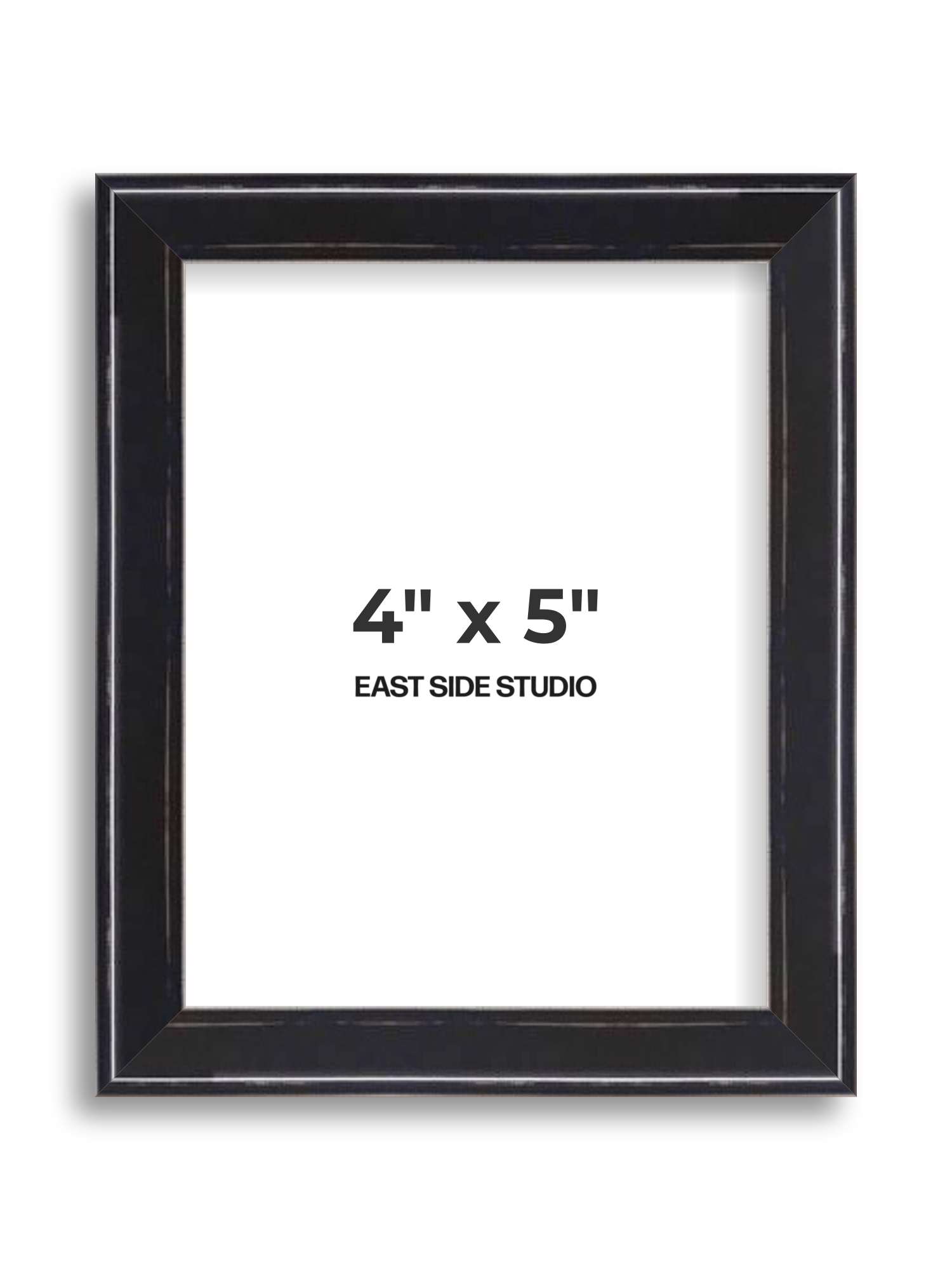 Black Lacquer 4" x 5" picture frame