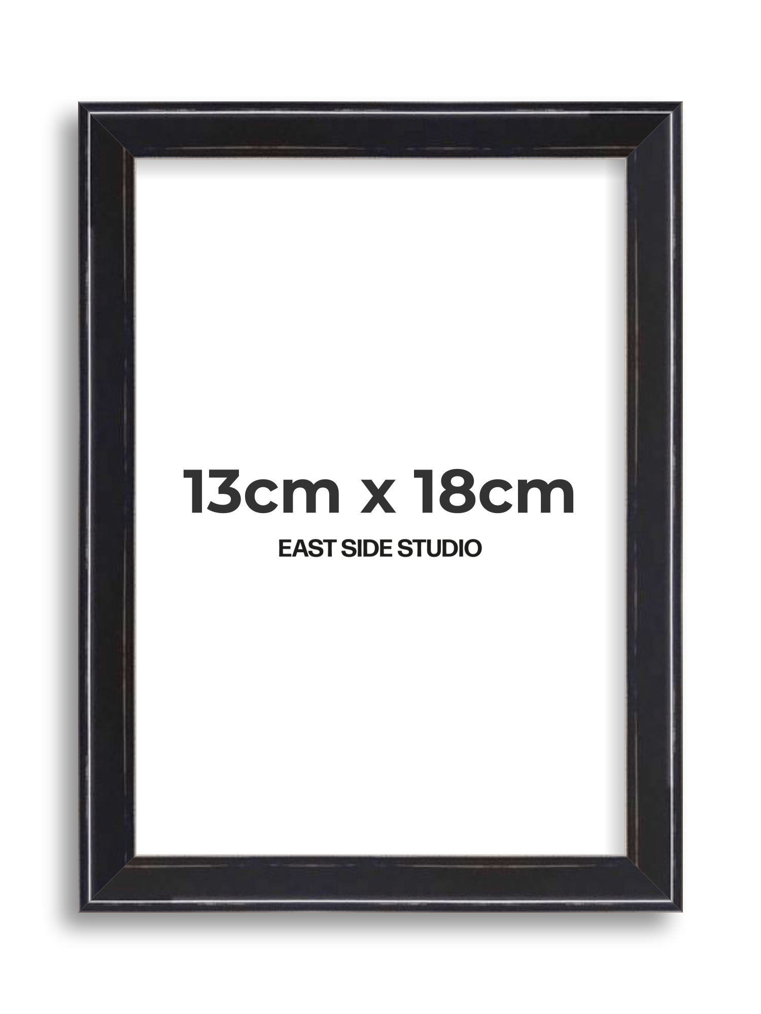 Black Lacquer 13cm x 18cm picture frame