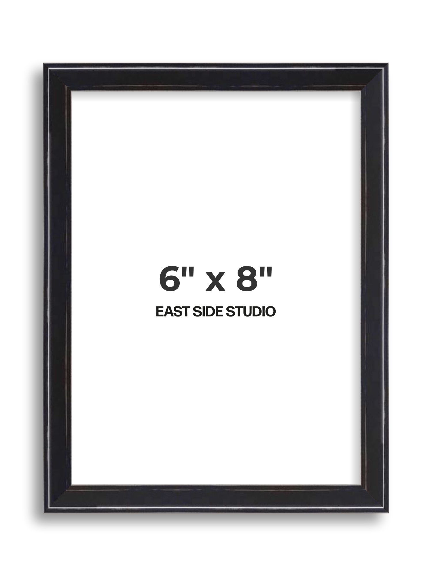 Black Lacquer 6" x 8" picture frame
