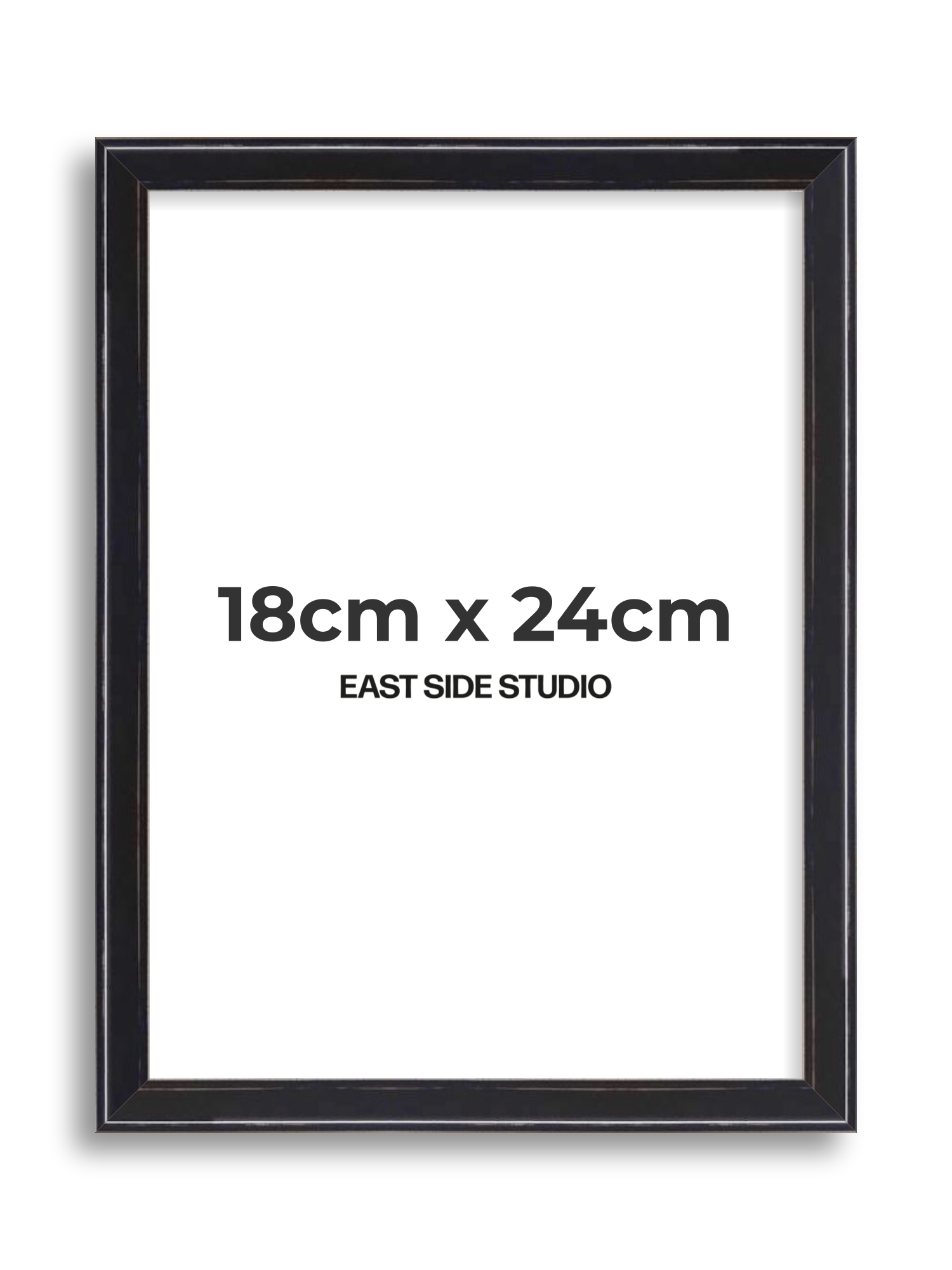 Black Lacquer 18cm x 24cm picture frame