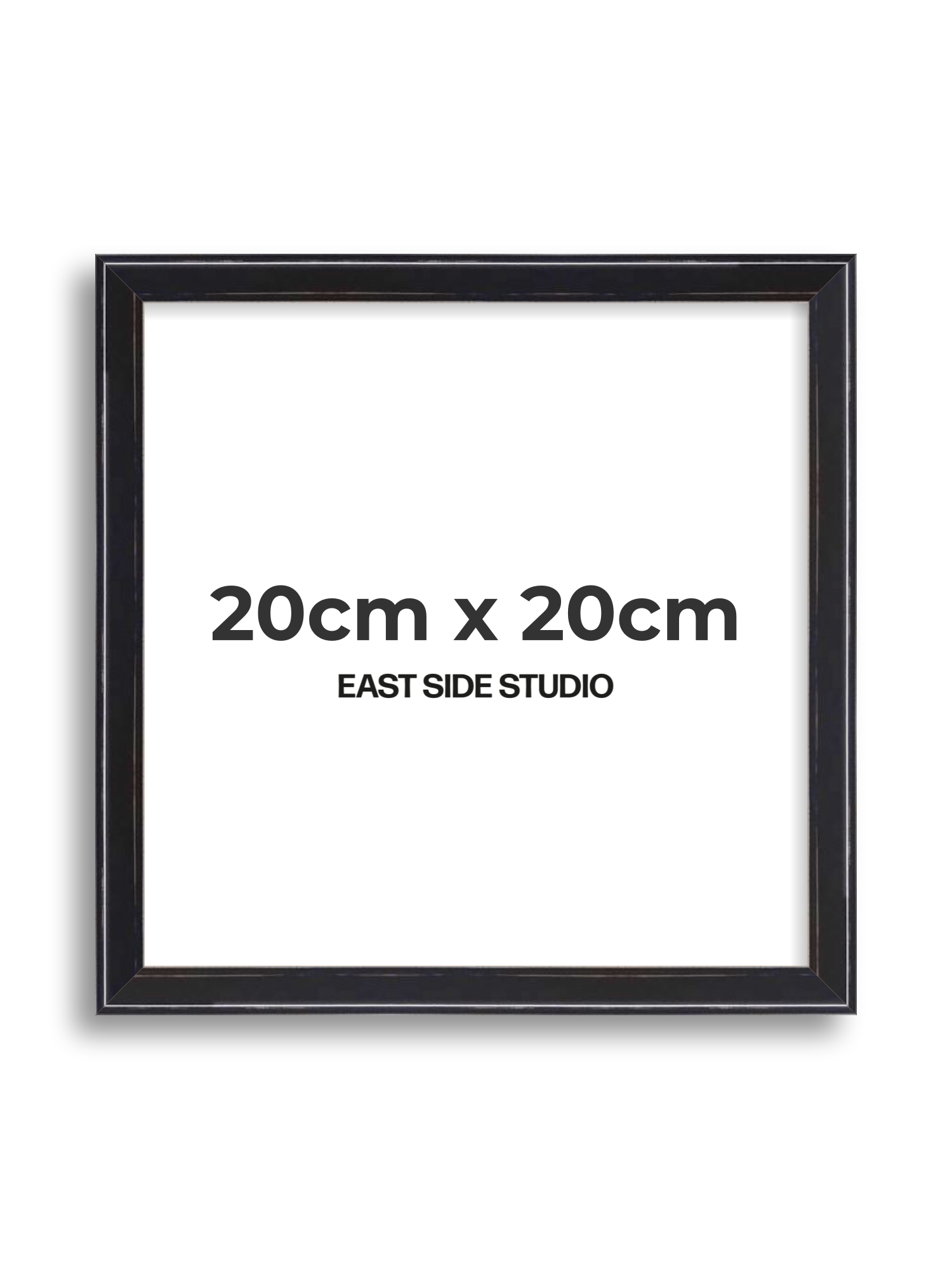 Black Lacquer 20cm x 20cm picture frame
