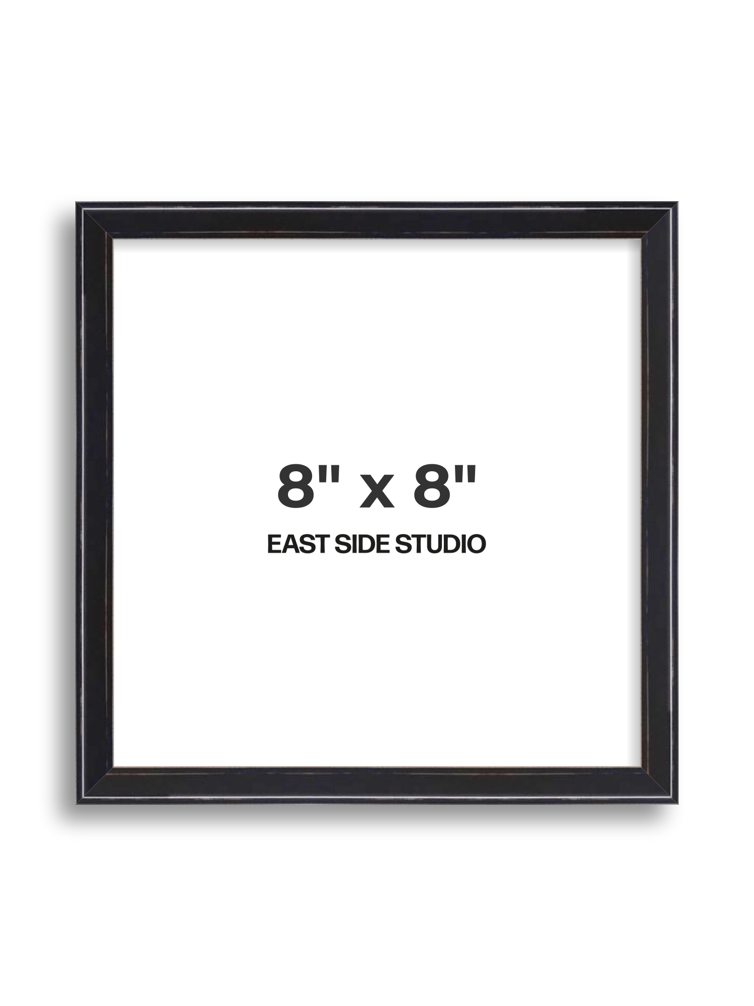 Black Lacquer 8" x 8" picture frame