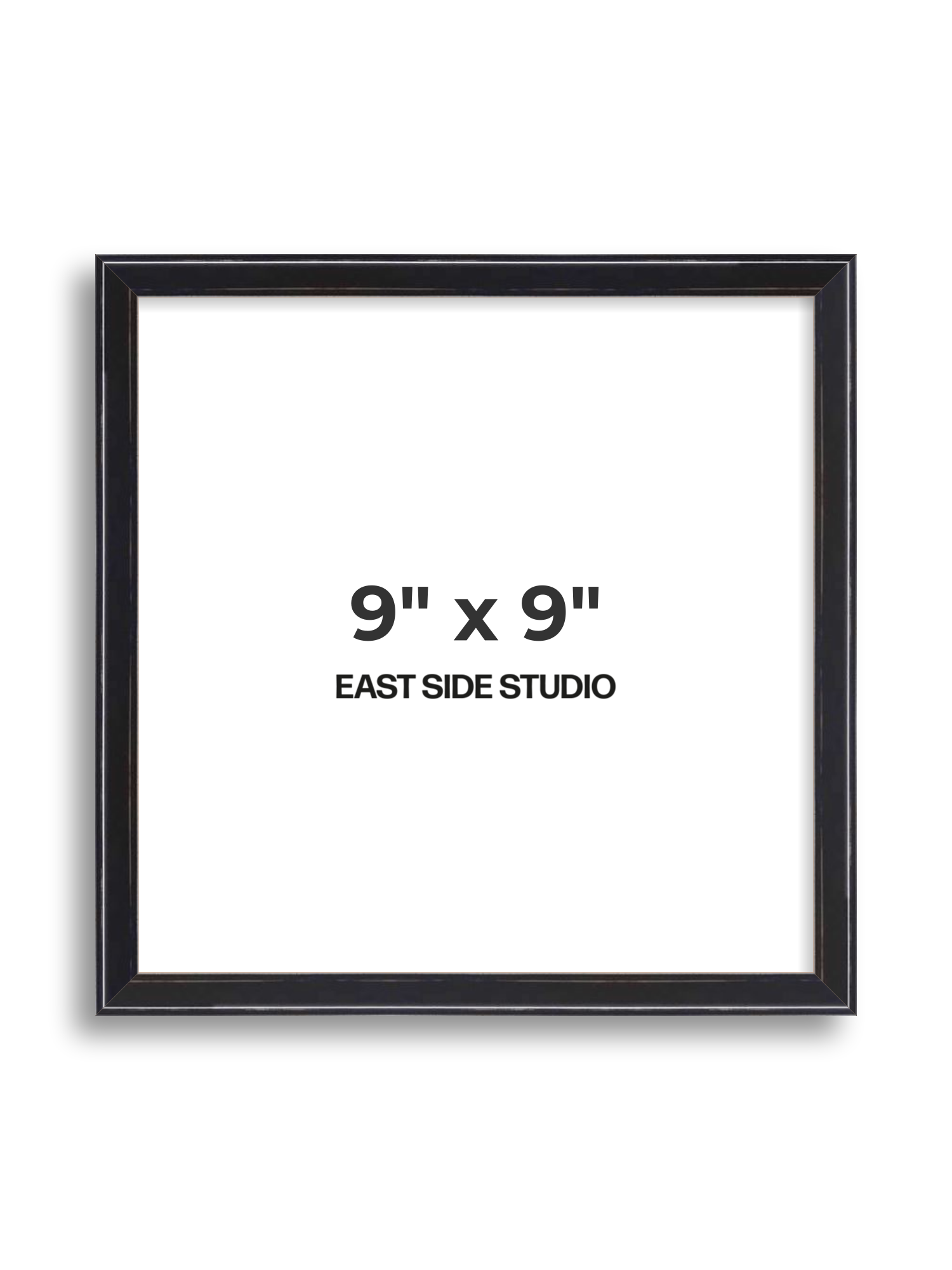 Black Lacquer 9" x 9" picture frame