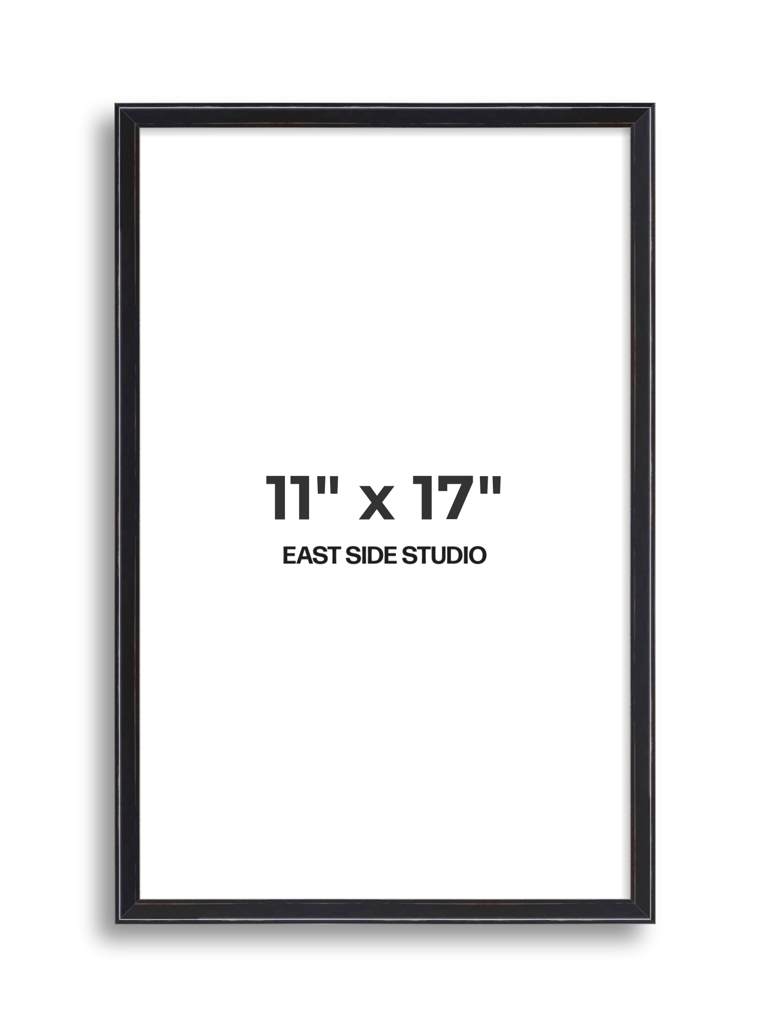 Black Lacquer 11" x 17" picture frame