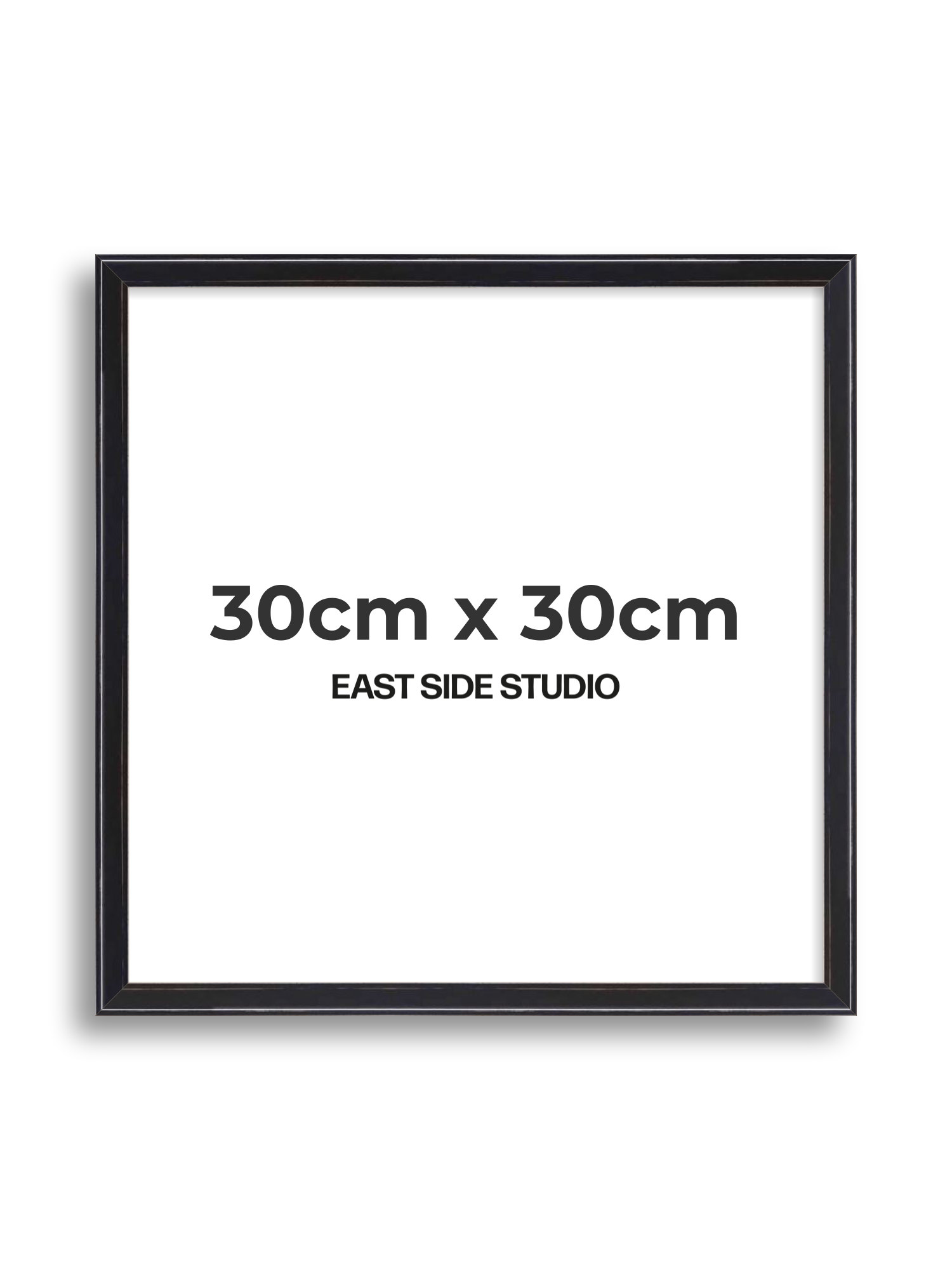 Black Lacquer 30cm x 30cm picture frame