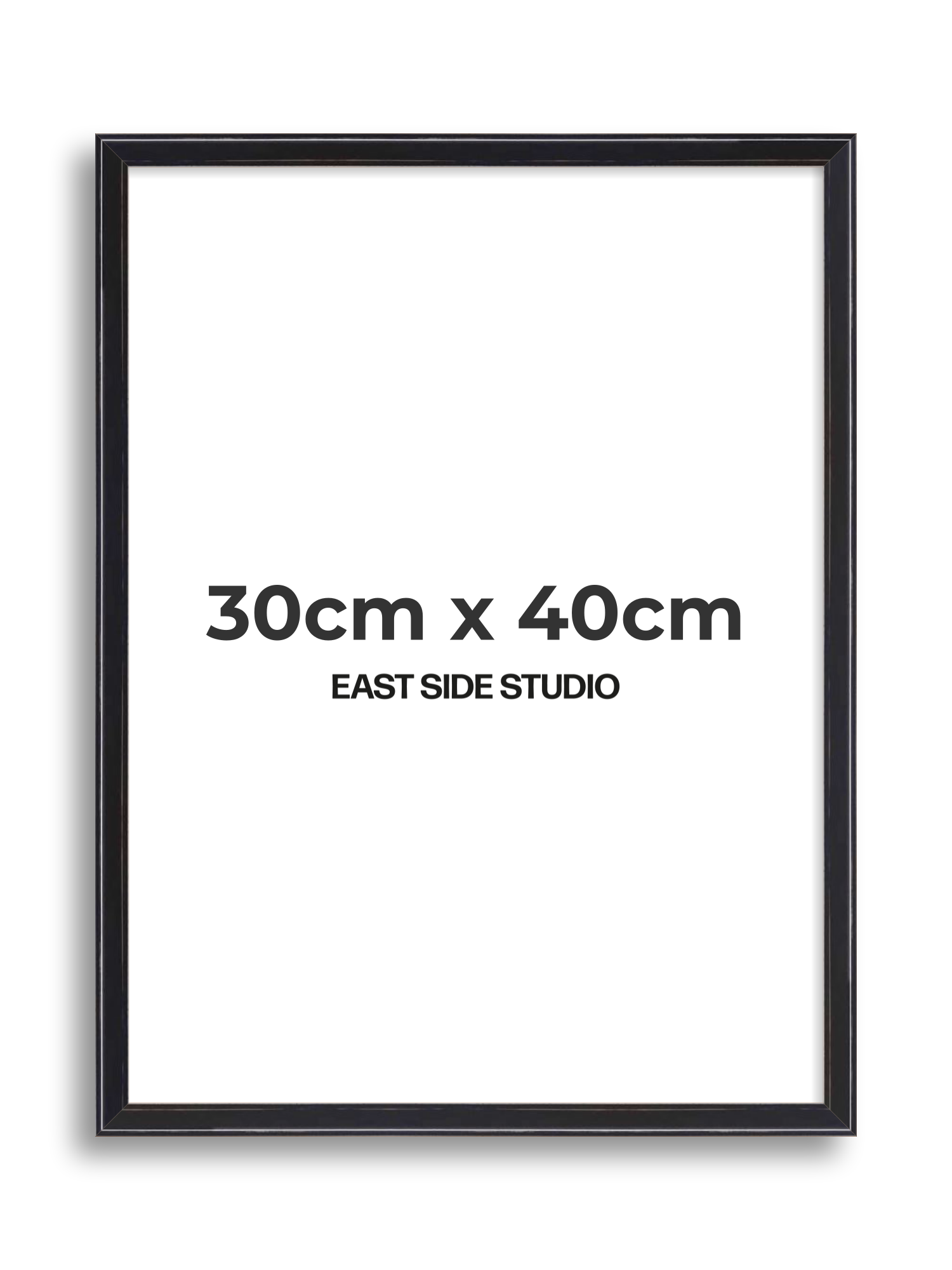 Black Lacquer 30cm x 40cm picture frame