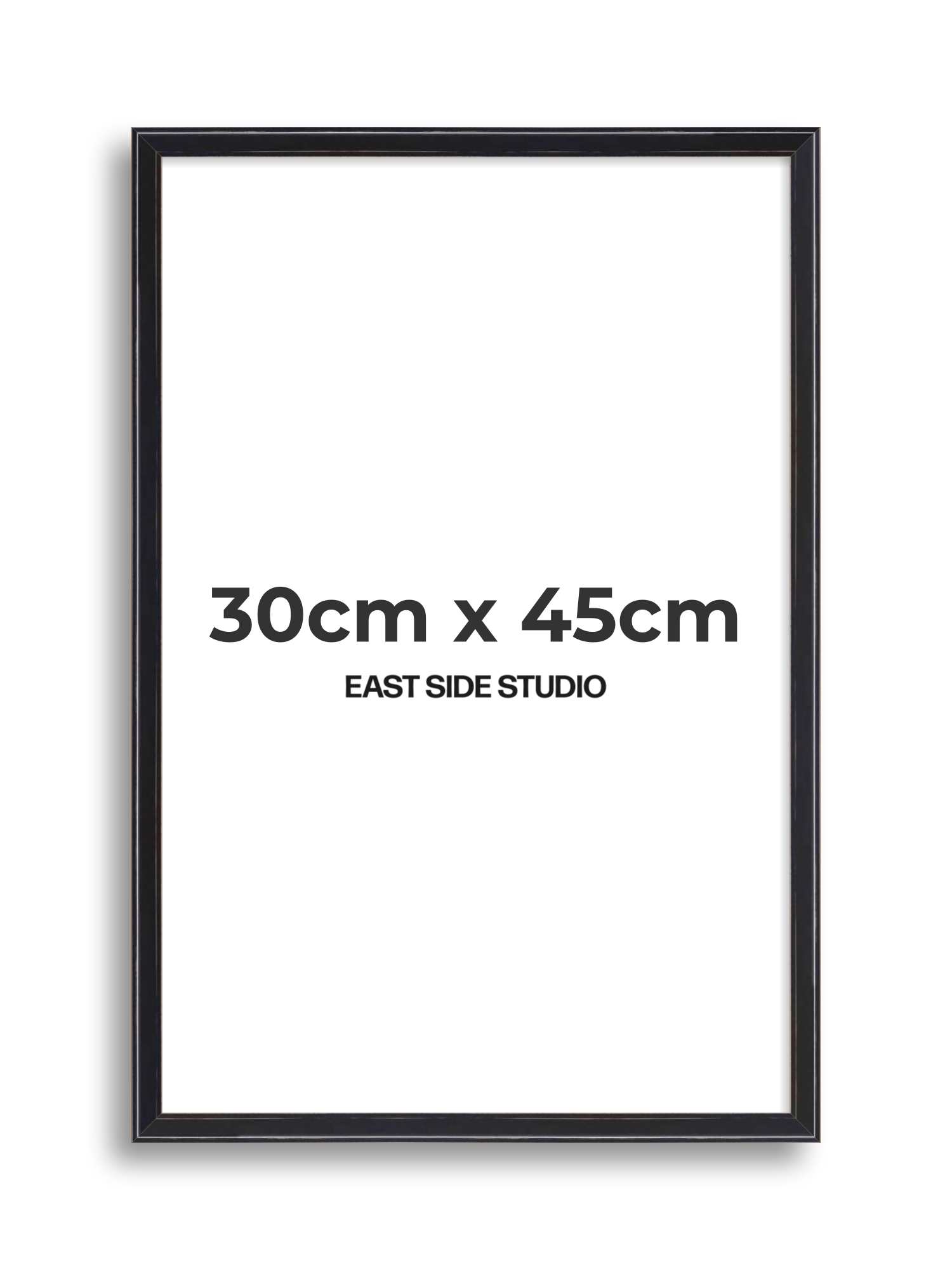 Black Lacquer 30cm x 45cm picture frame
