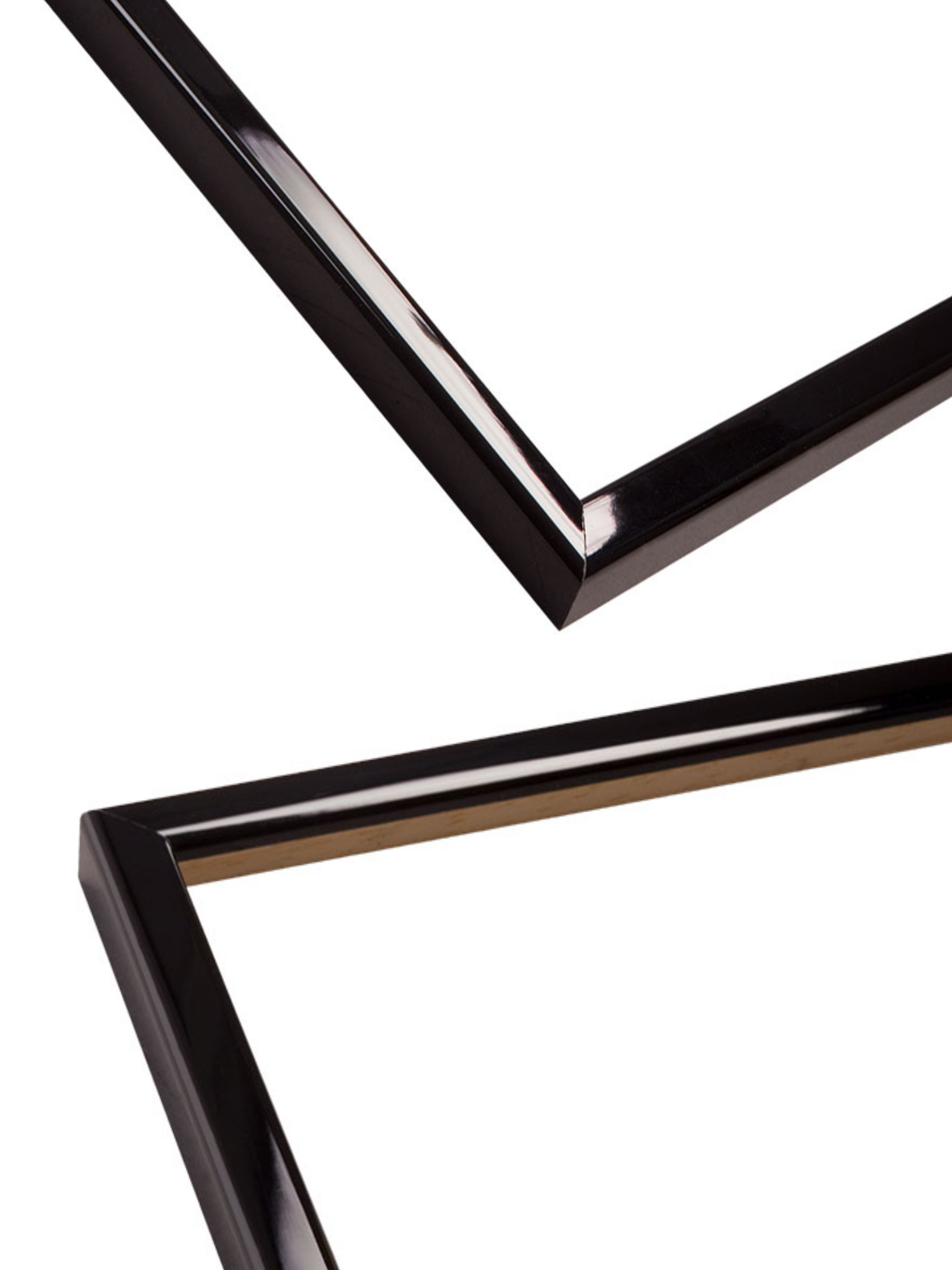 Black Lacquer picture frame chevron view