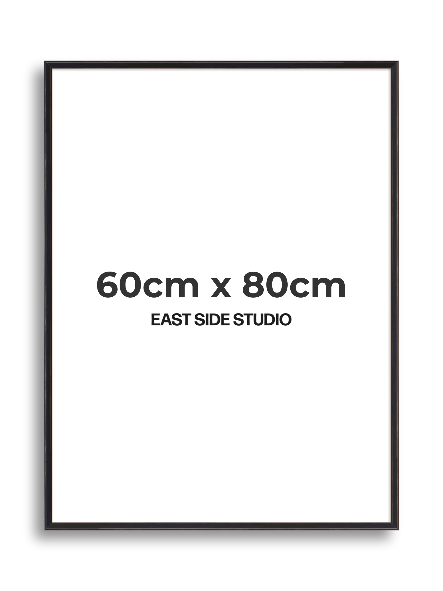 Black Lacquer 60cm x 80cm picture frame