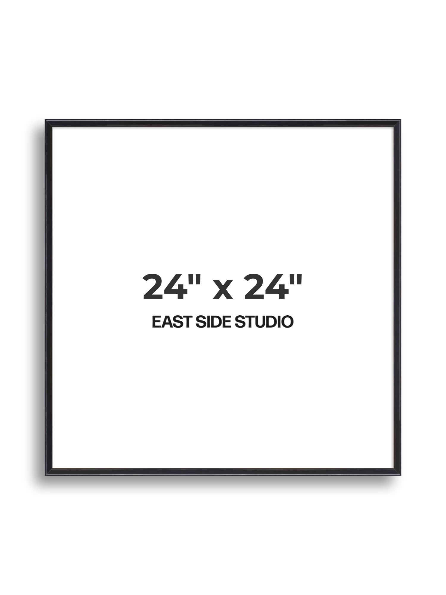 Black Lacquer 24" x 24" picture frame