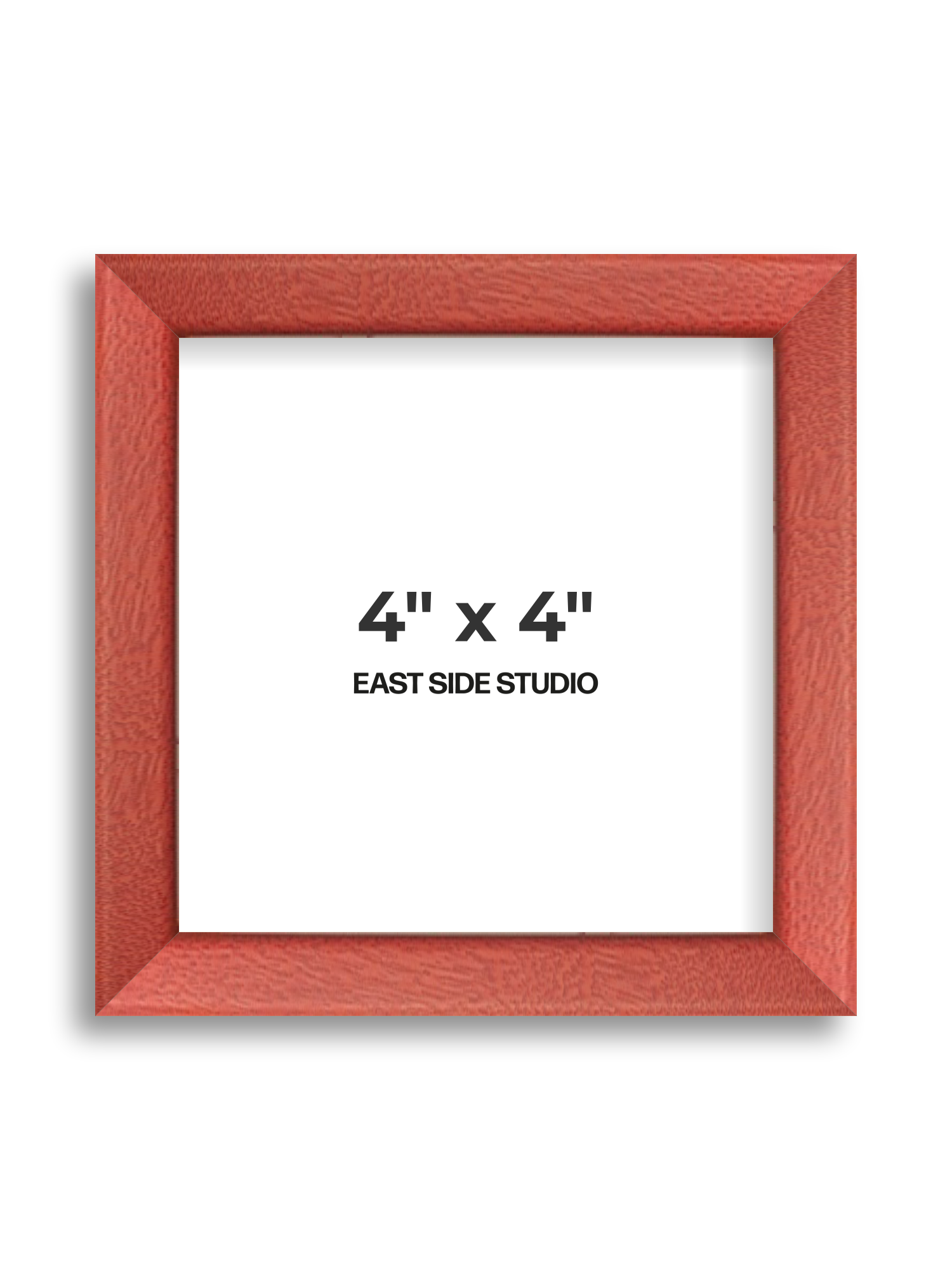 Blossom Red Stain 4" x 4" picture frame