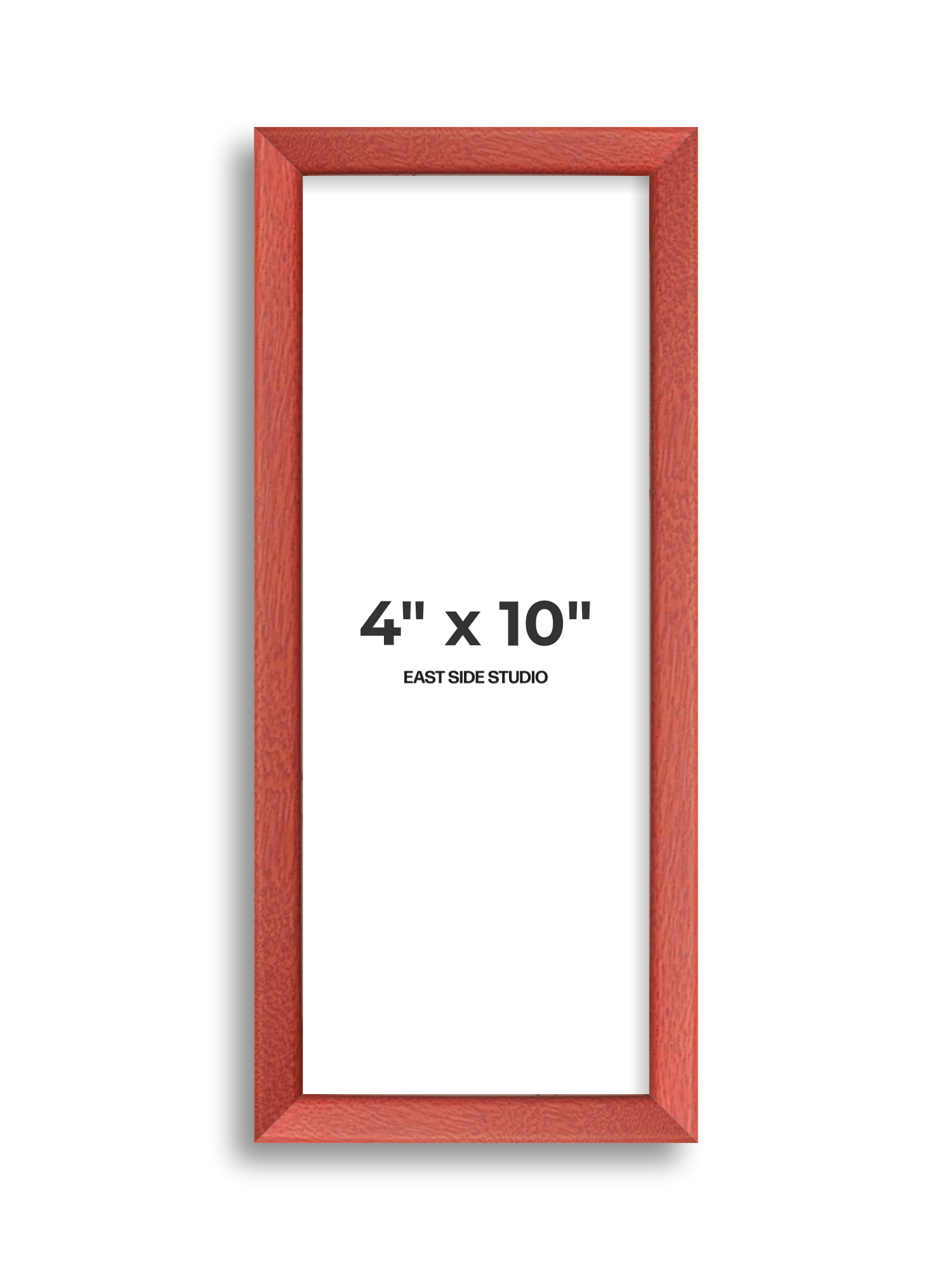 Blossom Red Stain 4" x 10" picture frame