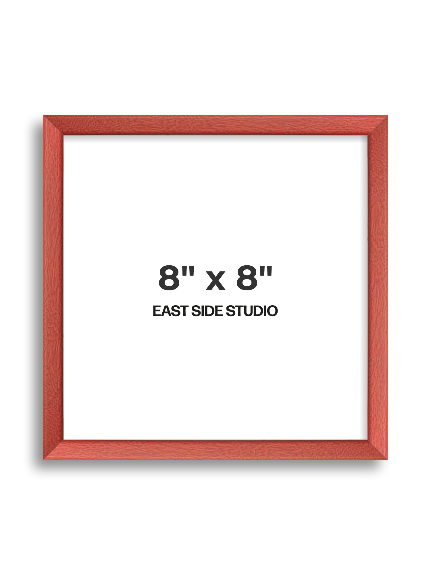 Blossom Red Stain 8" x 8" picture frame