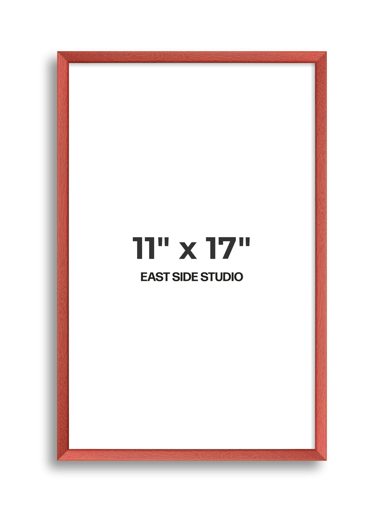 Blossom Red Stain 11" x 17" picture frame