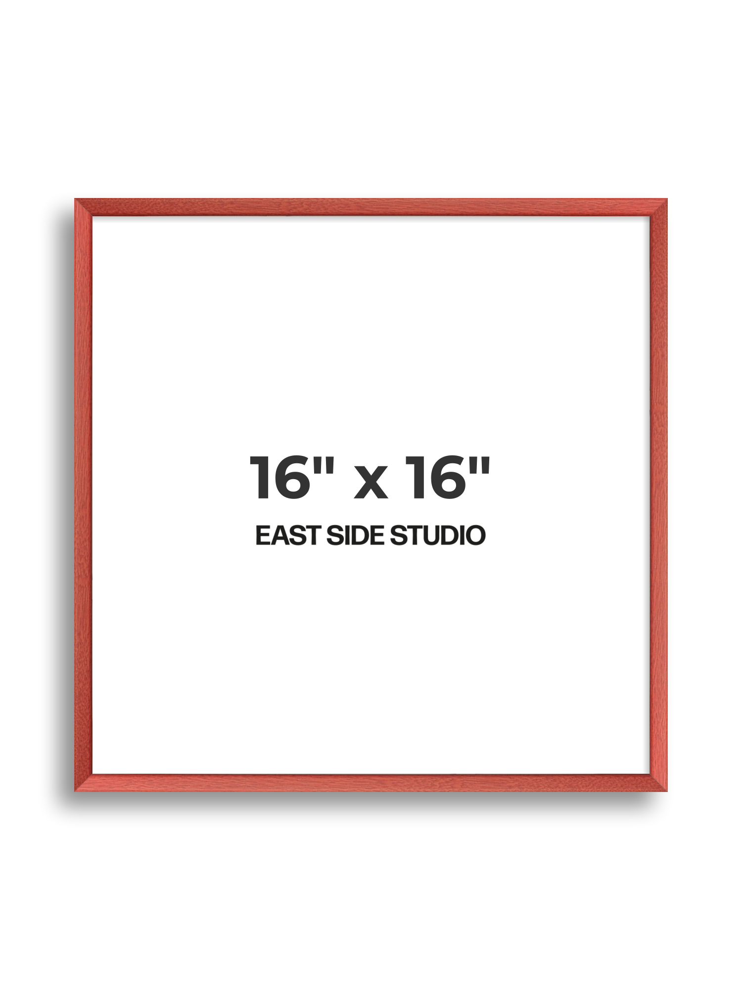 Blossom Red Stain 16" x 16" picture frame